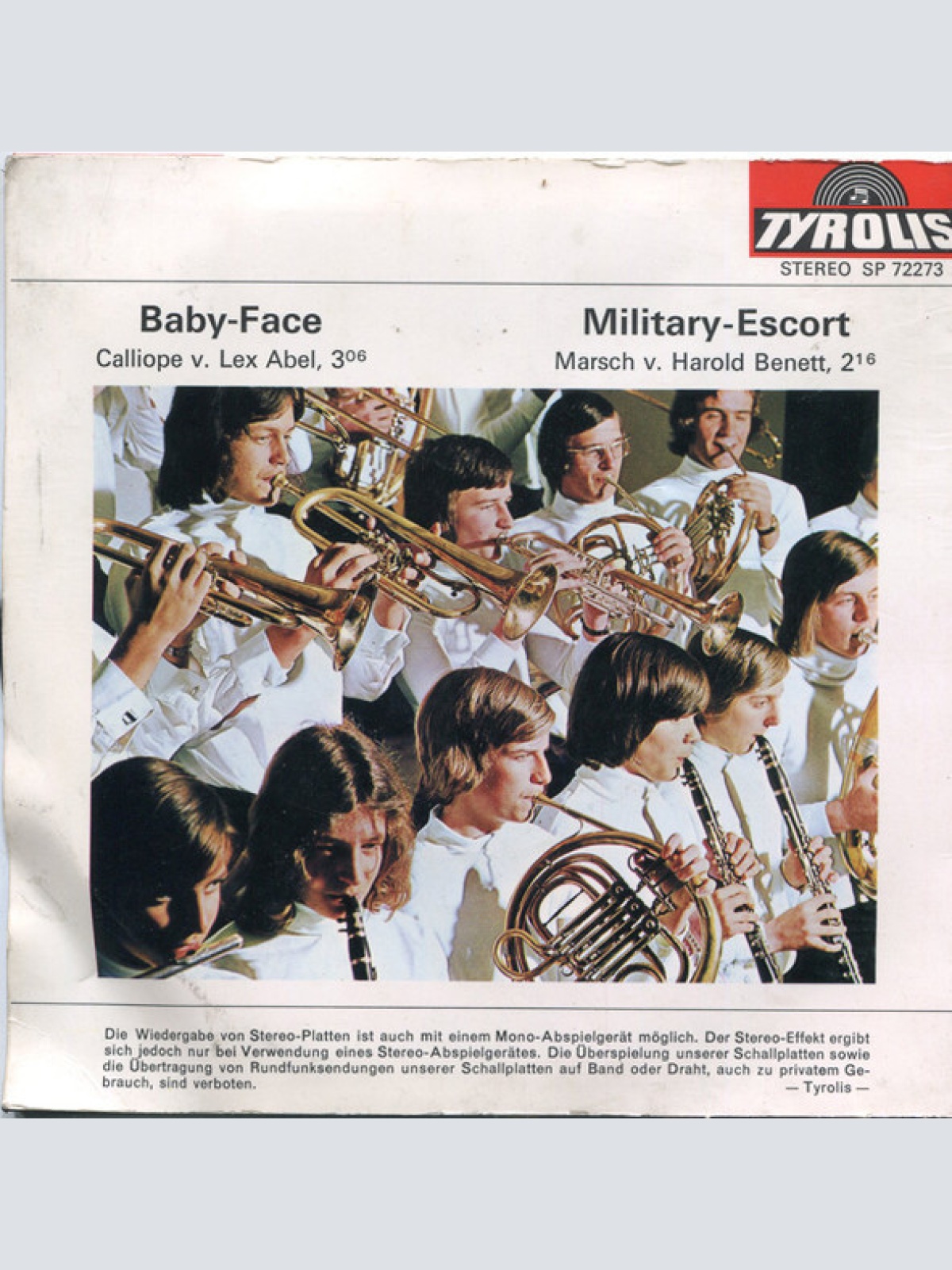 Vinyl / Studentenmusik Paulinum - Baby-Face / Military-Escort