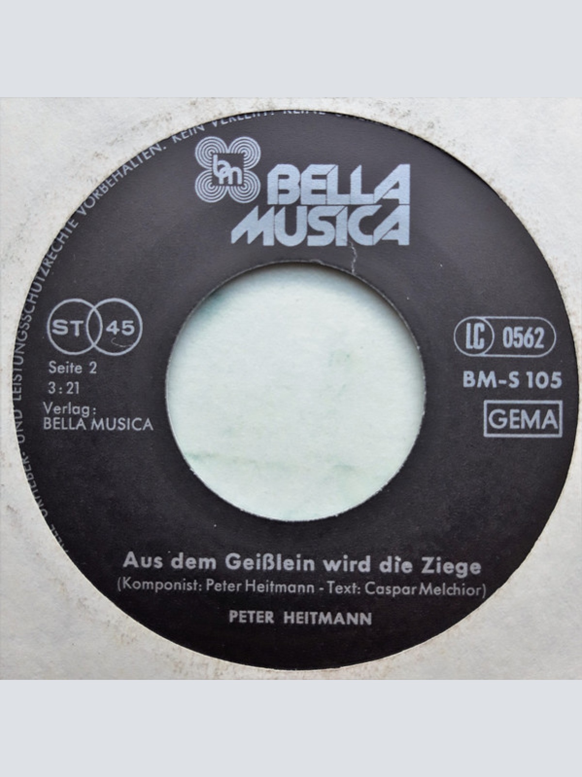Vinyl / Peter Heitmann - Hey Sänger, Musiker, Discjockey / Aus dem Geisslein Wird Die Ziege