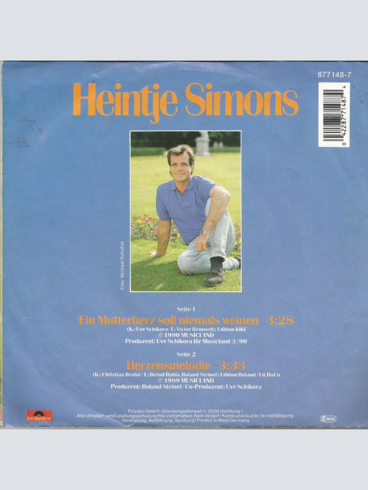 Vinyl / Heintje Simons* - Ein Mutterherz Soll Niemals Weinen