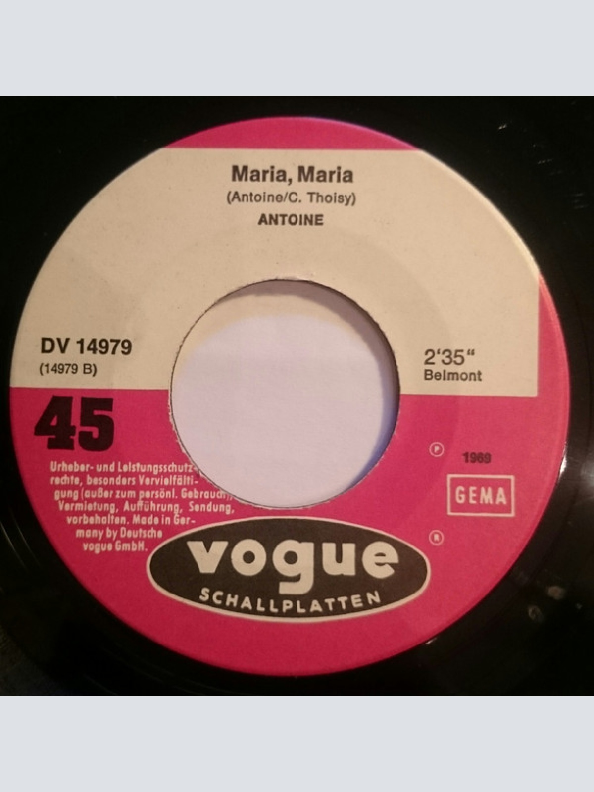 Vinyl / Antoine (2) - Ein Haus Für Uns Beide / Maria Maria