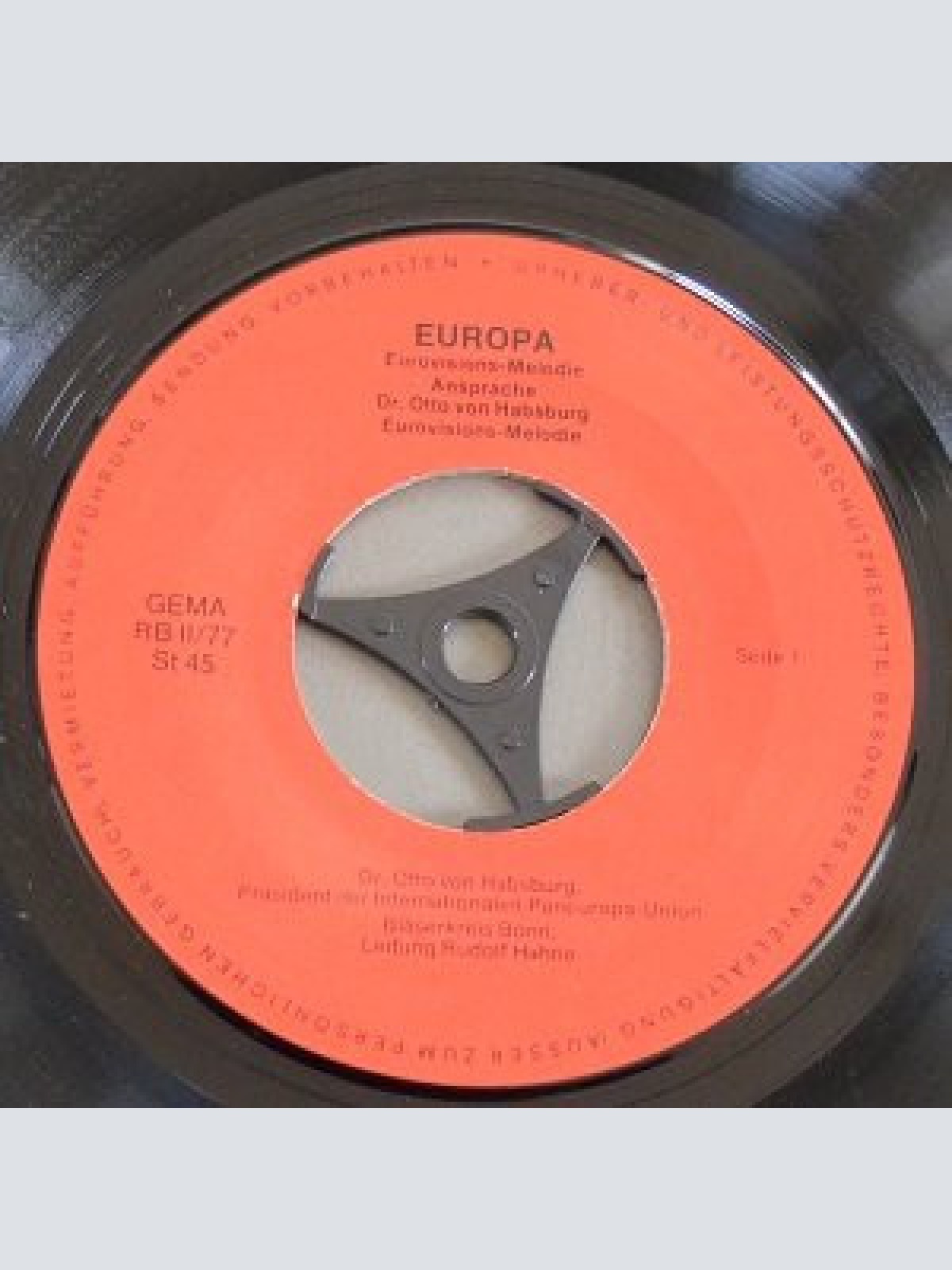 Vinyl / Dr. Otto von Habsburg* - Paneuropa