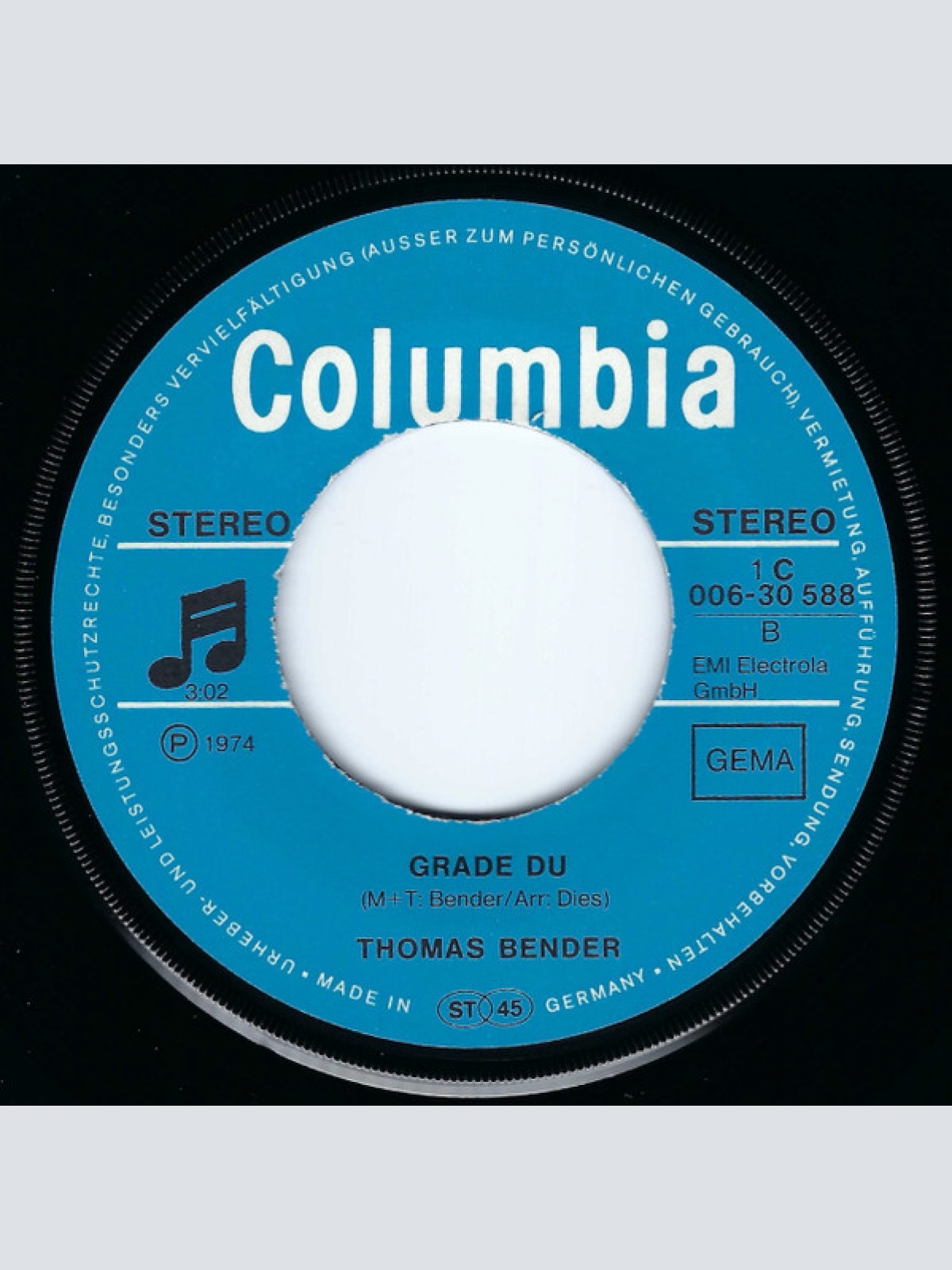 Vinyl / Thomas Bender (2) - Ich Bin Da, Um Dich Zu Lieben