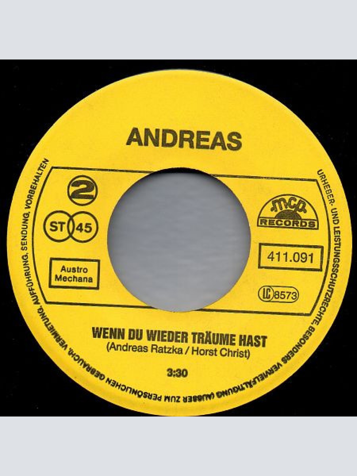 Vinyl / Andreas* - Da War Etwas In Deinen Augen