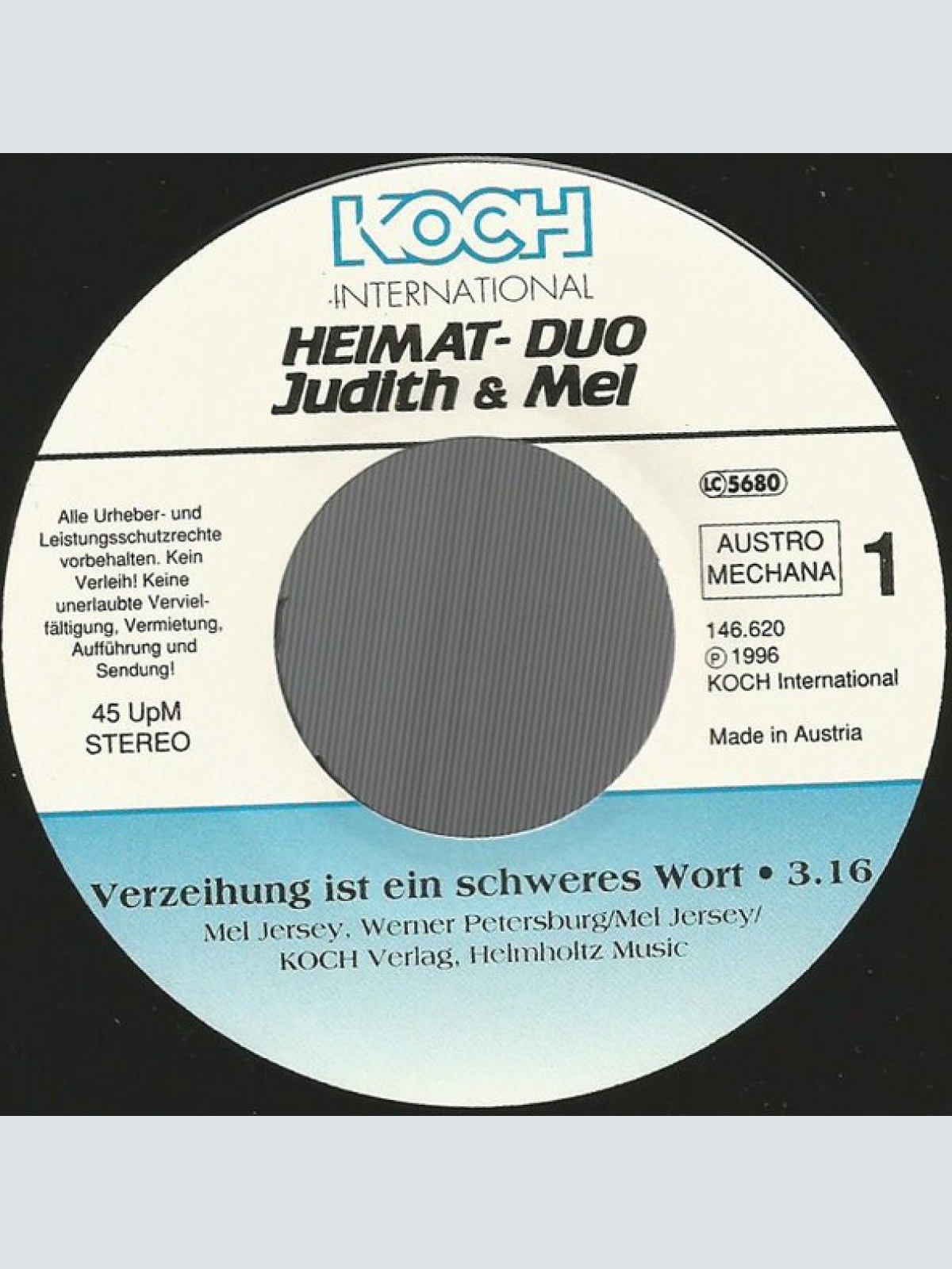 Vinyl / Heimat-Duo Judith & Mel* - Verzeihung Ist Ein Schweres Wort