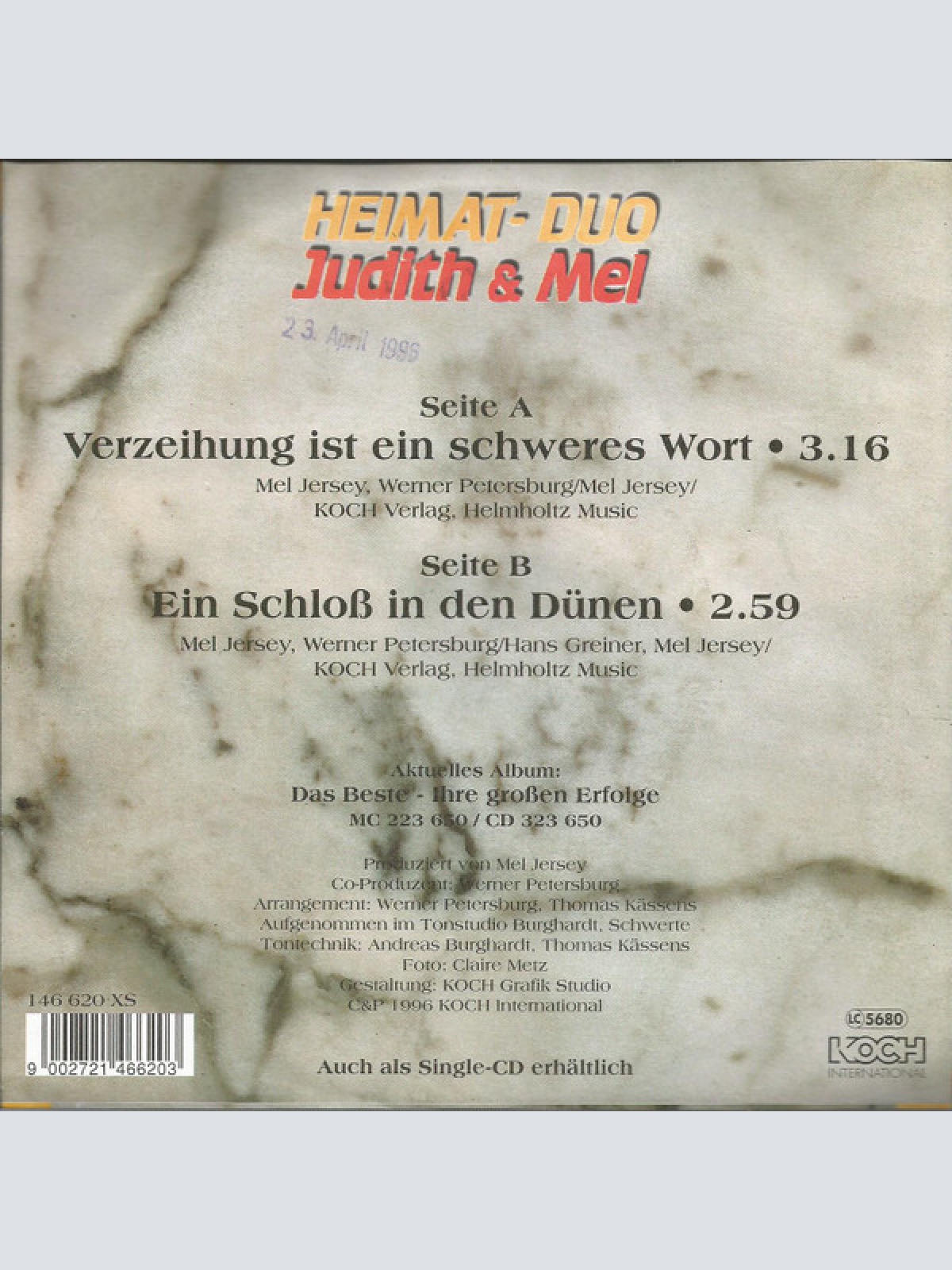 Vinyl / Heimat-Duo Judith & Mel* - Verzeihung Ist Ein Schweres Wort