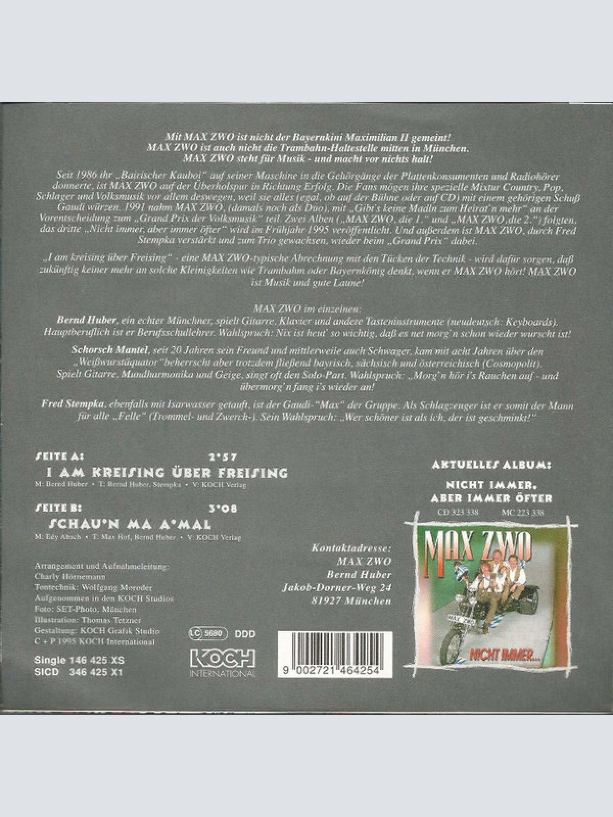 Vinyl / Max Zwo - I Am Kreising Über Freising