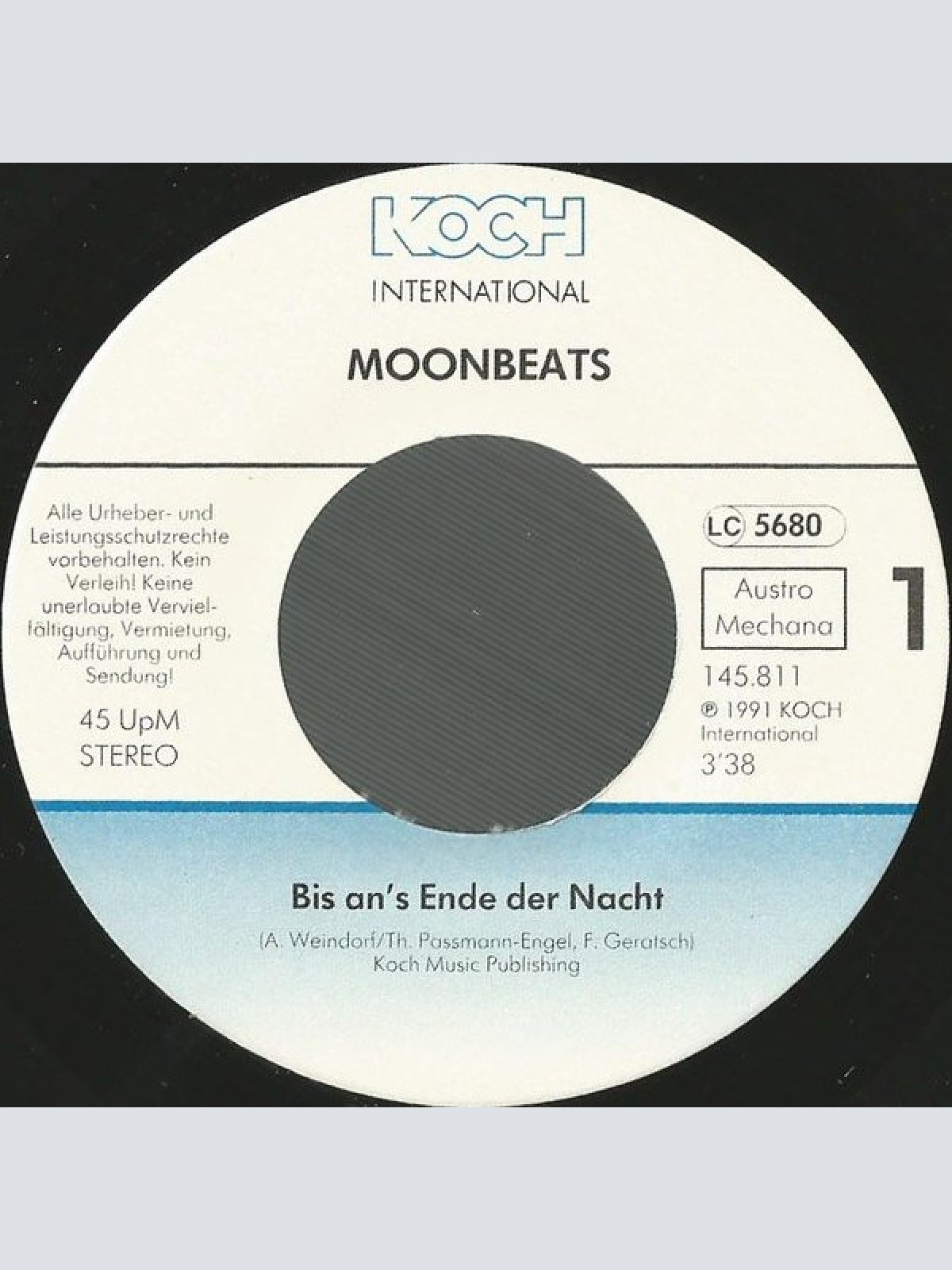 Vinyl / Moonbeats - Bis An's Ende Der Nacht