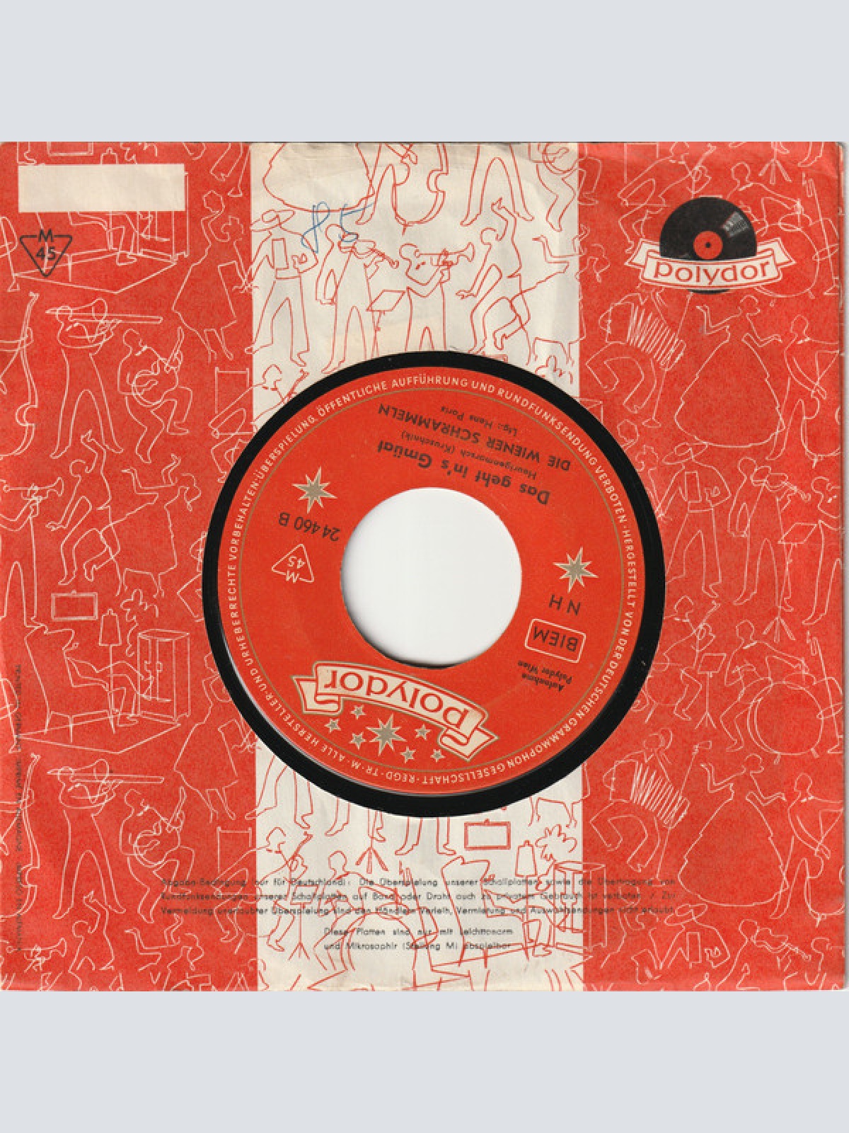 Vinyl / Die Wiener Schrammeln - Schmutzer Tanz / Das Geht In's Gmüat