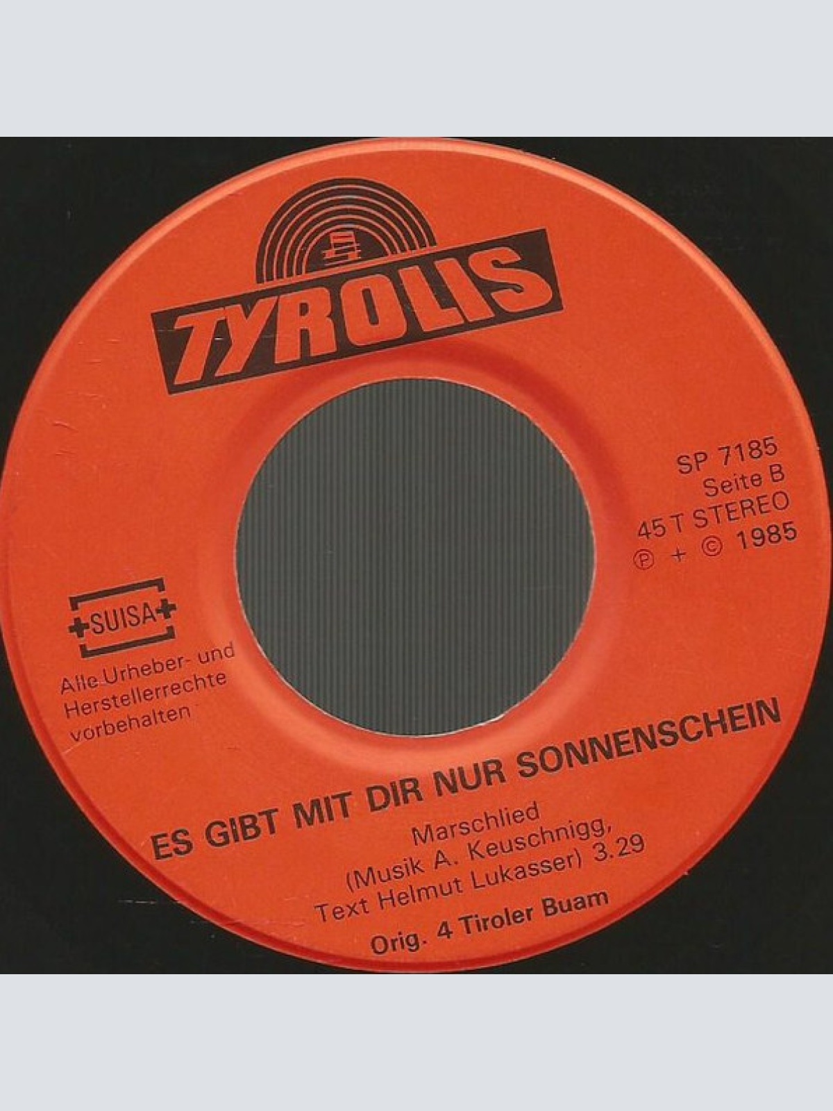 Vinyl / Orig. 4 Tiroler Buam* - Oh Katharina