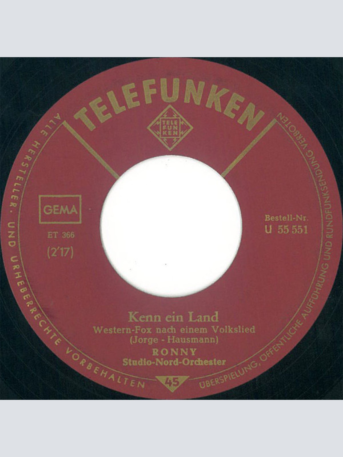 Vinyl / Ronny (4) - Kleine Annabell / Kenn Ein Land