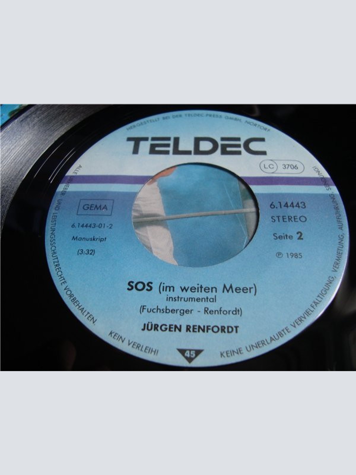Vinyl / Jürgen Renfordt - SOS Im Weiten Meer