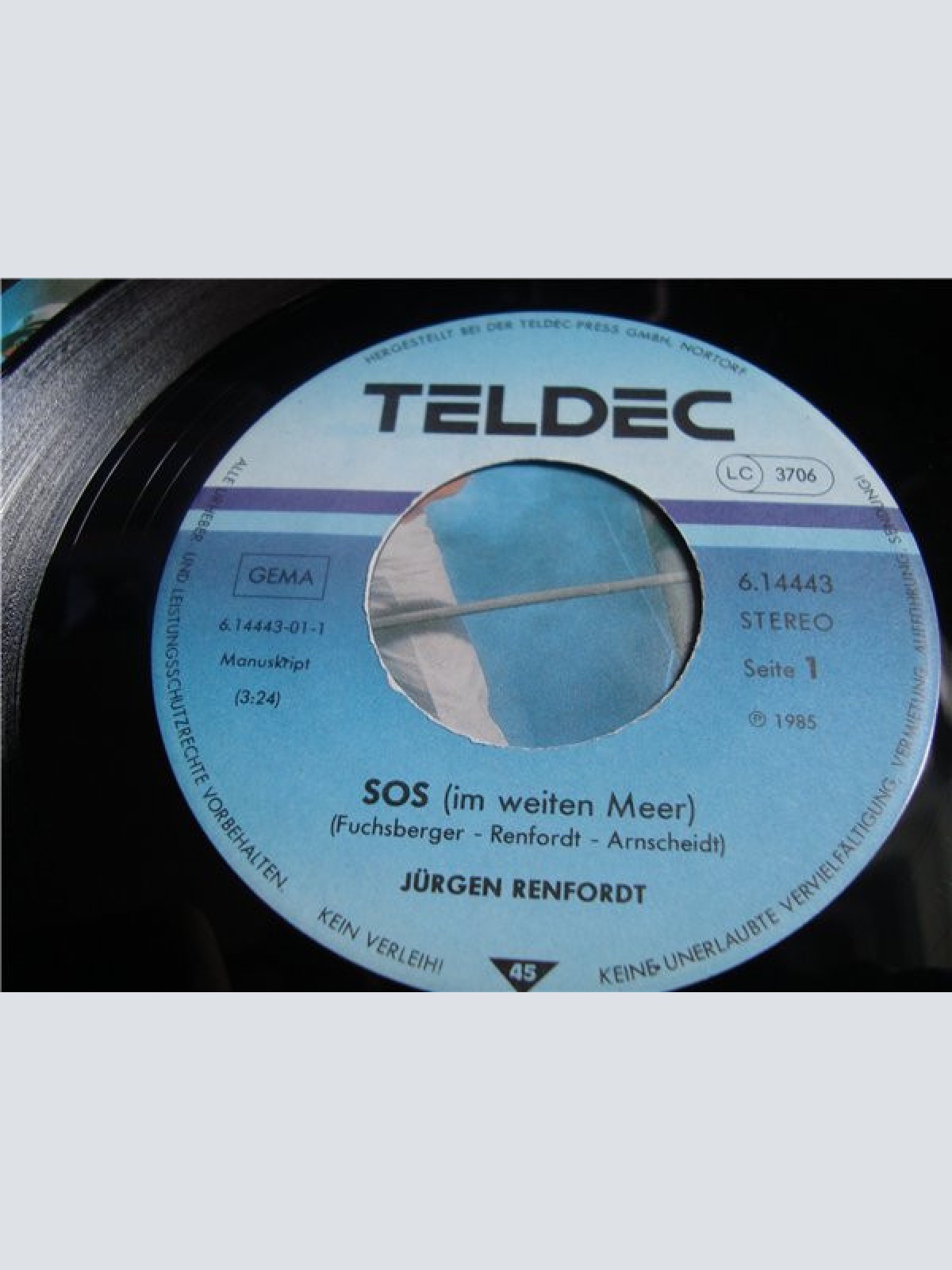 Vinyl / Jürgen Renfordt - SOS Im Weiten Meer