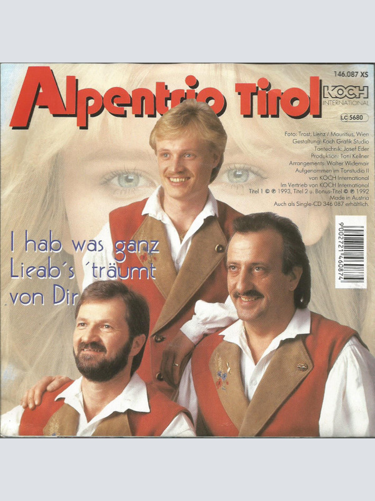 Vinyl / Alpentrio Tirol - I Hab Was Ganz Lieab's Träumt Von Dir