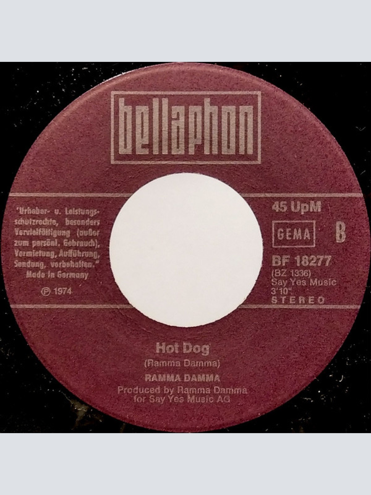 Vinyl / Ramma Damma - Rammadamma