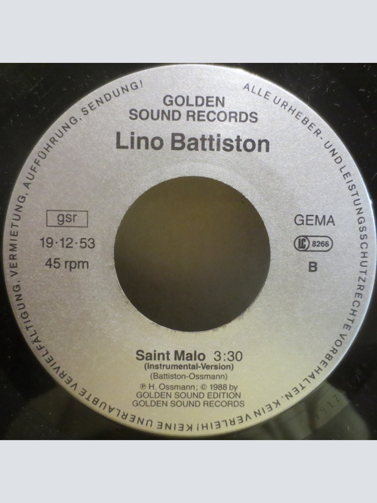 Vinyl / Lino Battiston - St. Malo