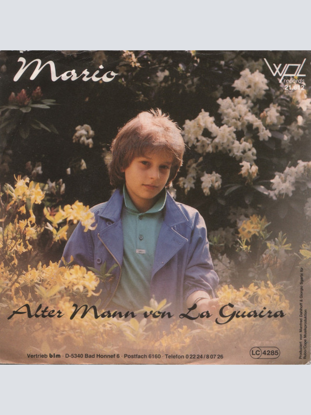 Vinyl / Mario (88) - Alter Mann Von La Guaira / Nimm Mir Niemals Die Träume