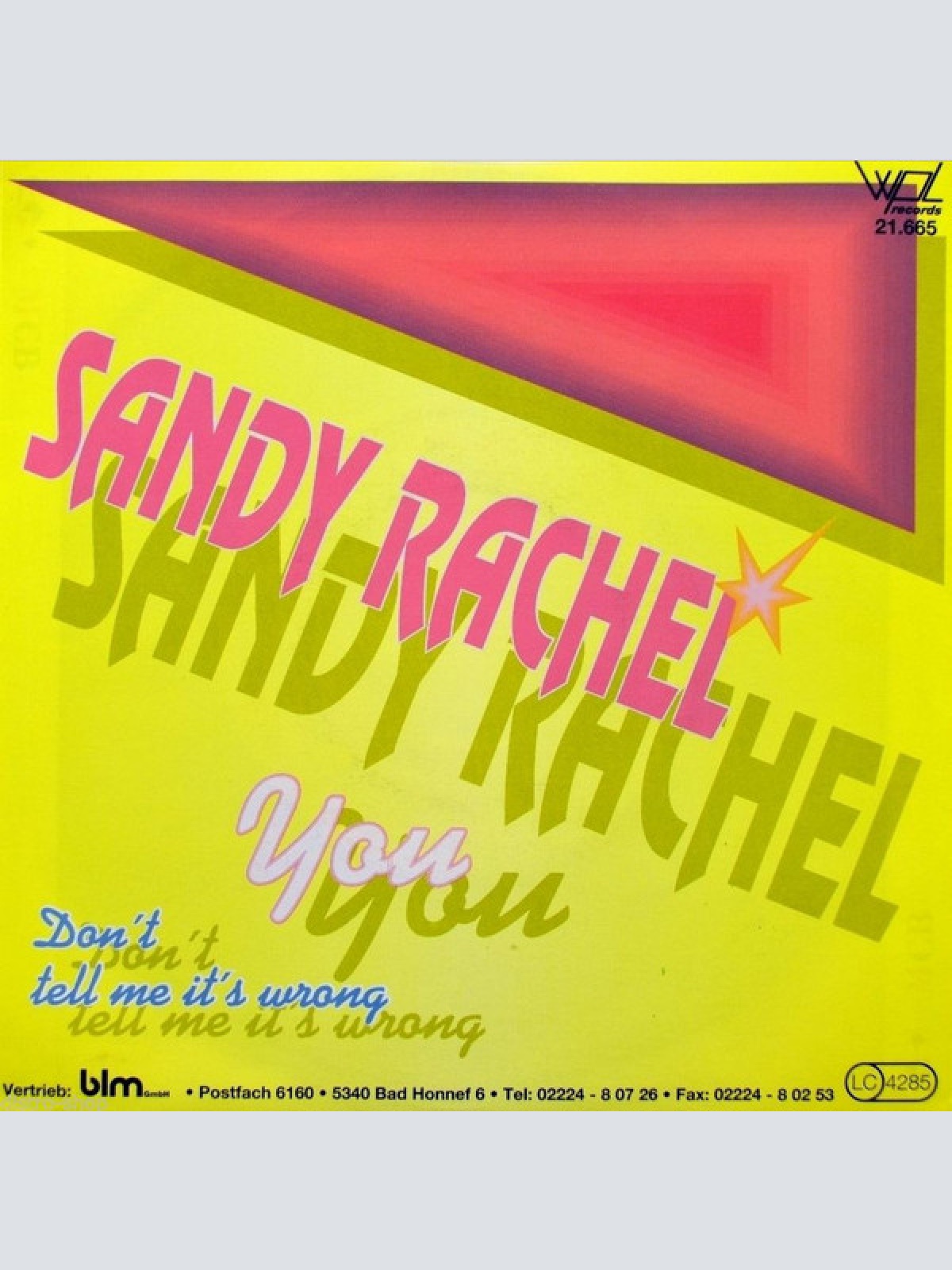 Vinyl / Sandy Rachel - You