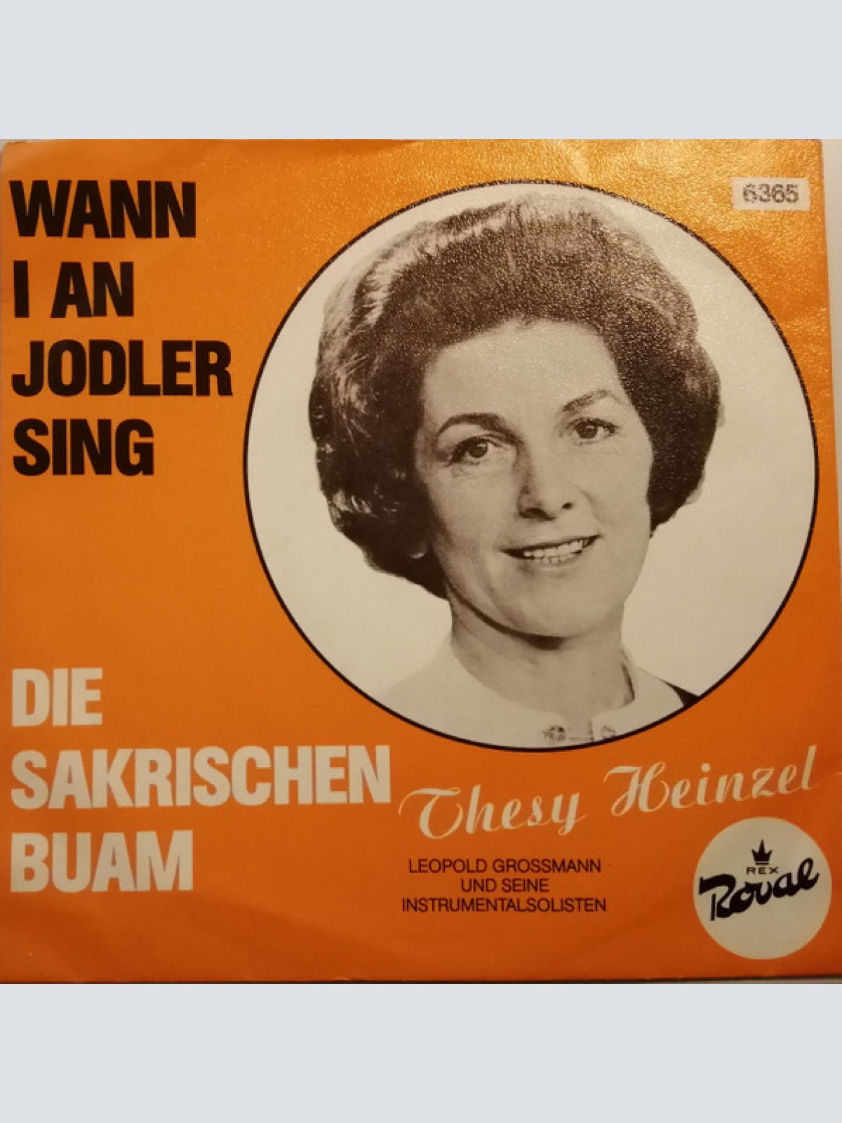 Vinyl / Thesy Heinzel - Die Sakrischen Buam / Wann I An Jodler Sing
