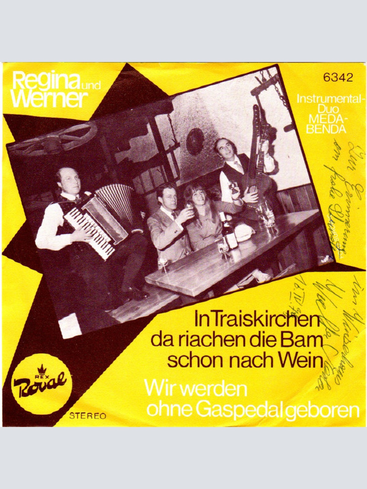 Vinyl / Regina Und Werner - In Traiskirchen Da Riachen Die Bam Schon Nach Wein