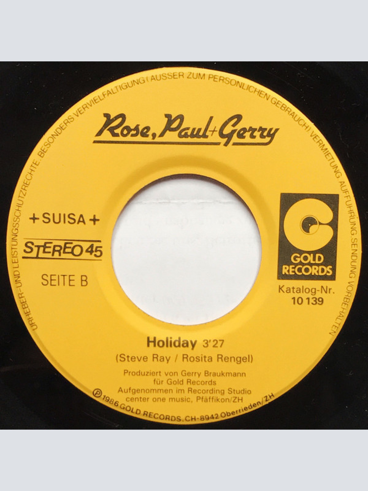 Vinyl / Rose, Paul + Gerry* - Alles Fährt Schi