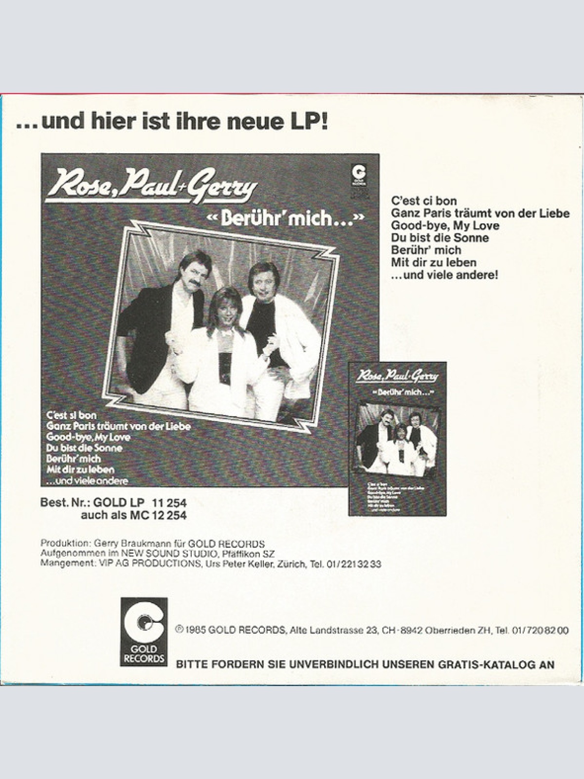 Vinyl / Rose, Paul + Gerry* - Alles Fährt Schi