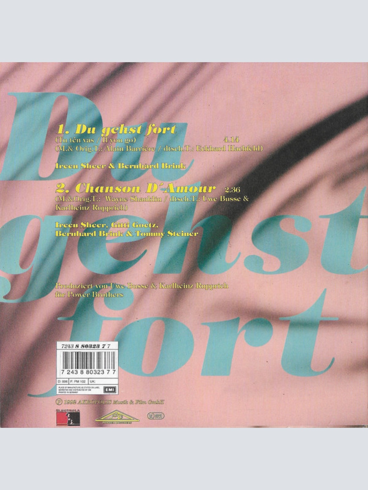 Vinyl / Ireen Sheer & Bernhard Brink - Du Gehst Fort