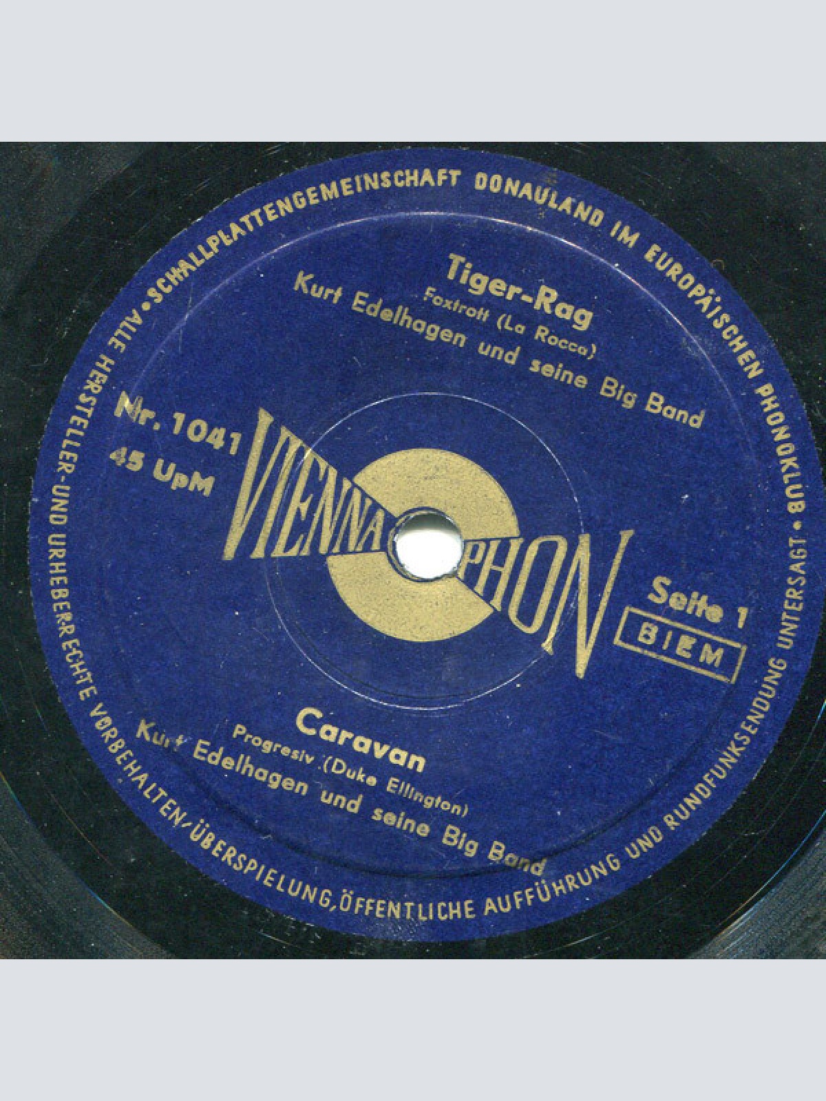 Vinyl / Kurt Edelhagen Und Seine Big Band* - Tiger-Rag / Caravan / In The Mood / Percussion In Bop