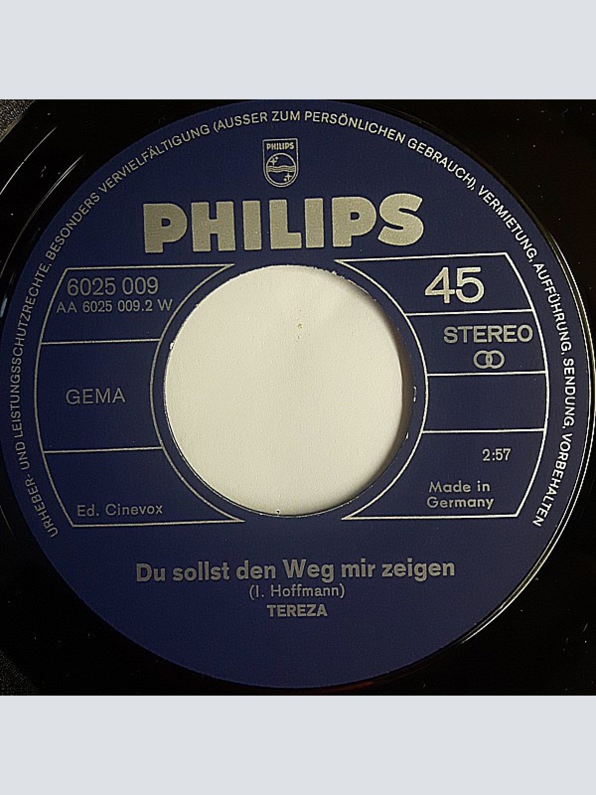 Vinyl / Tereza* - Mein Herz Schlägt Für Dich / Du Sollst Den Weg Mir Zeigen