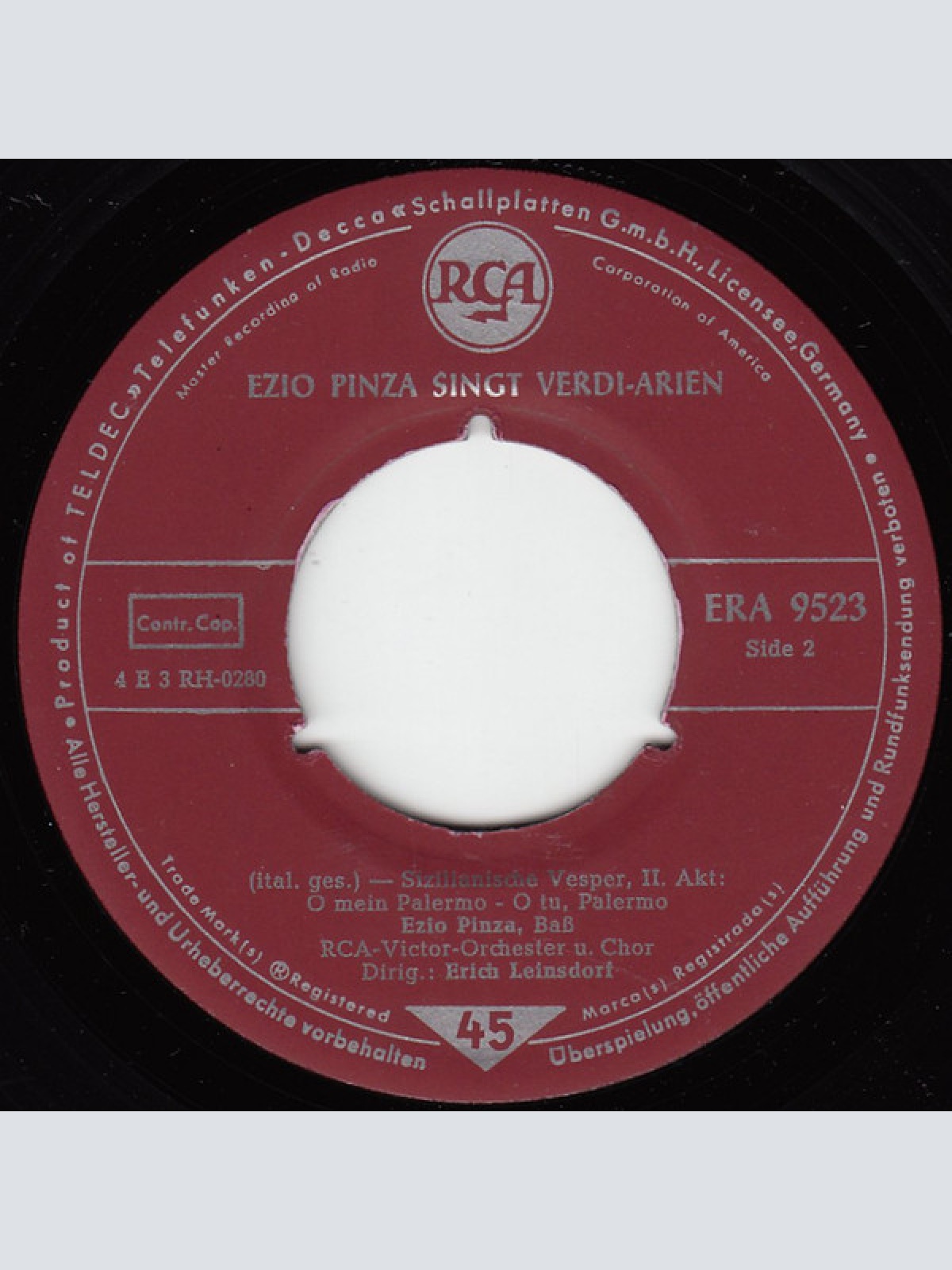 Vinyl / Ezio Pinza - Ezio Pinza Singt Verdi-Arien