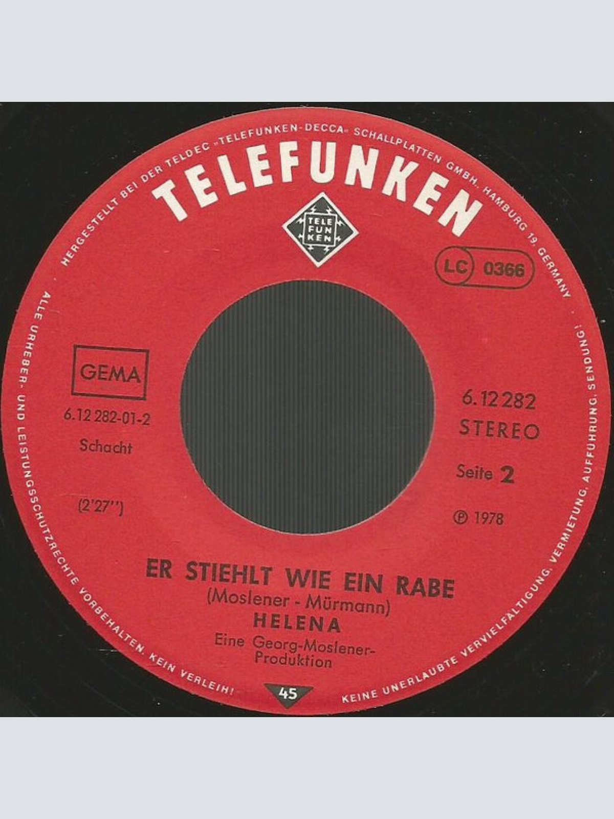 Vinyl / Helena* - Ich Bin Verliebt (Erzählt Mir Bloß Nicht Irgendetwas Über Männer)