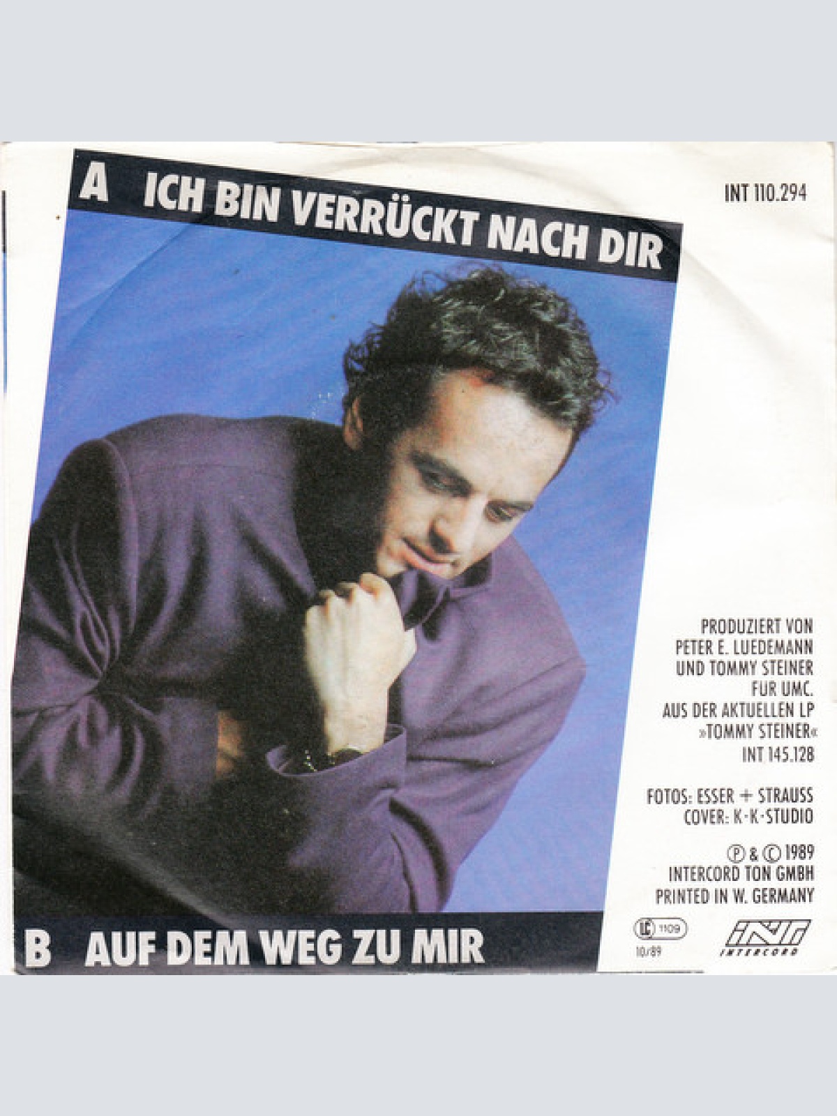 Vinyl / Tommy Steiner - Ich Bin Verrückt Nach Dir