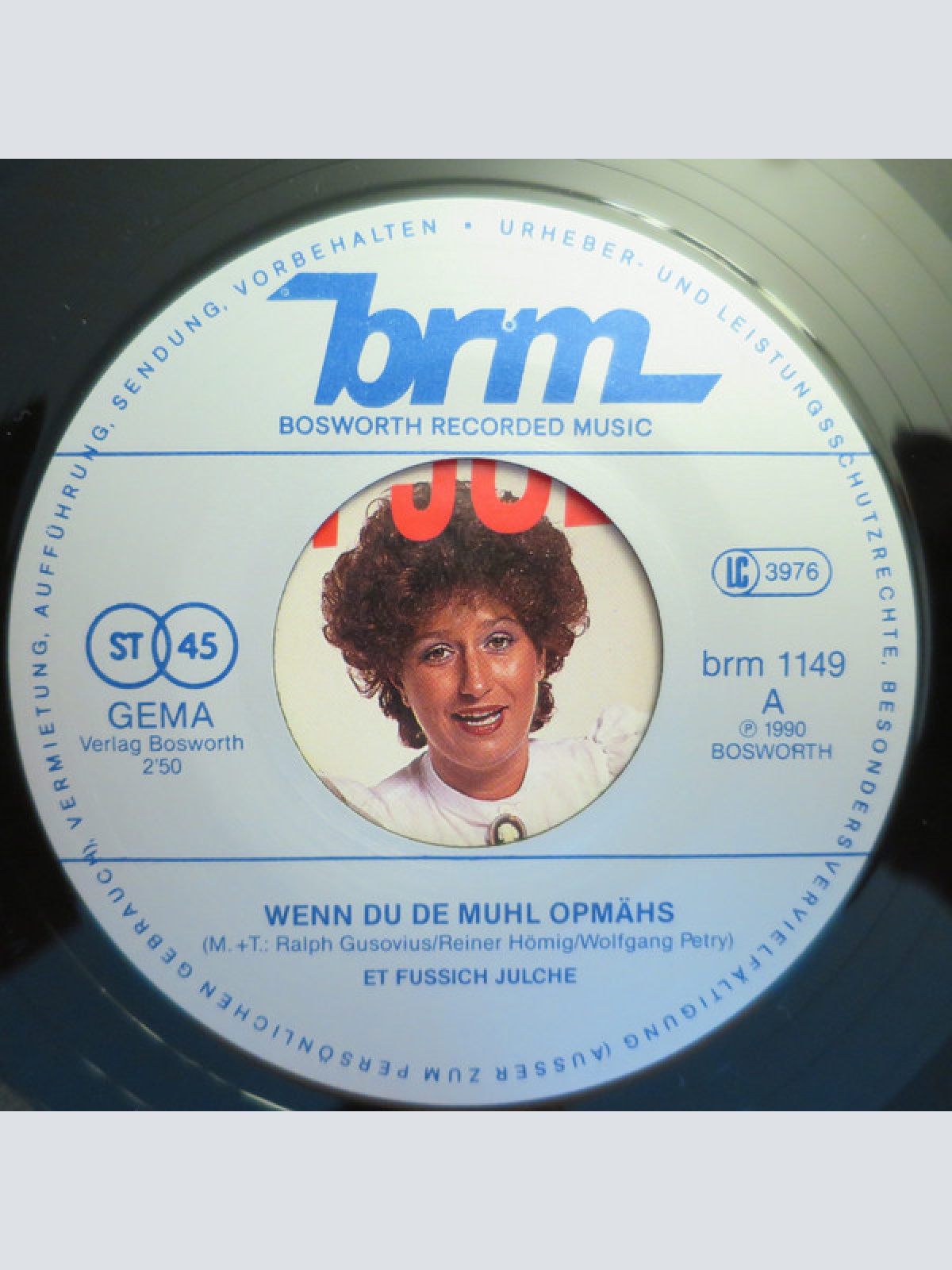 Vinyl / Et Fussich Julche - Wenn Du De Muhl Opmähs / Nä, Ich Mag Dich Nit Mie