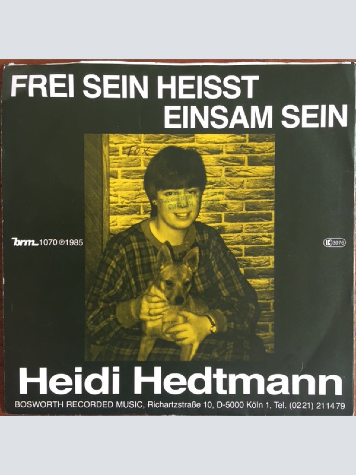 Vinyl / Heidi Hedtmann - Frei Sein Heisst Einsam Sein