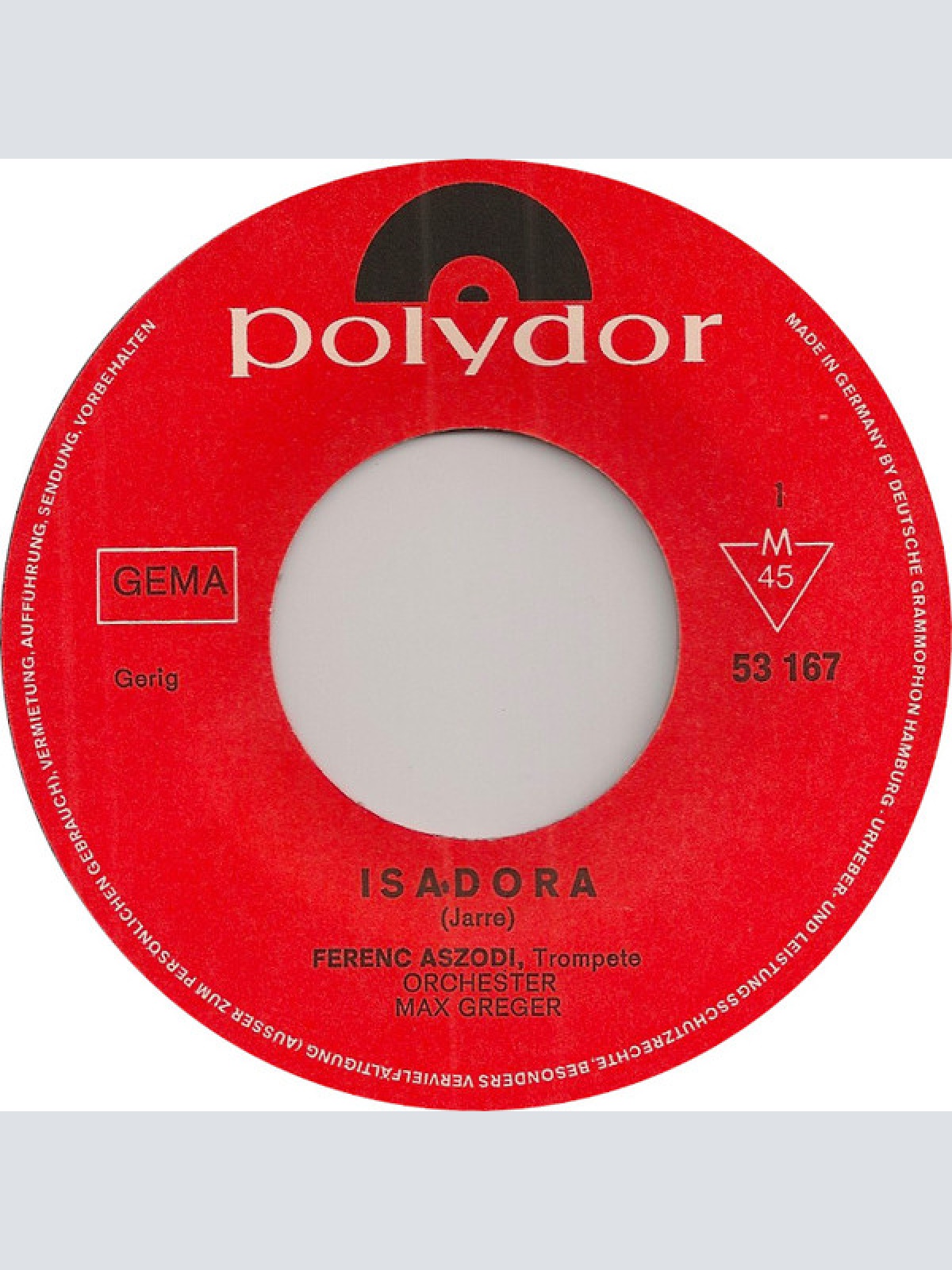 Vinyl / Max Greger Und Sein Orchester, Ferenc Aszodi - Isadora / Nana