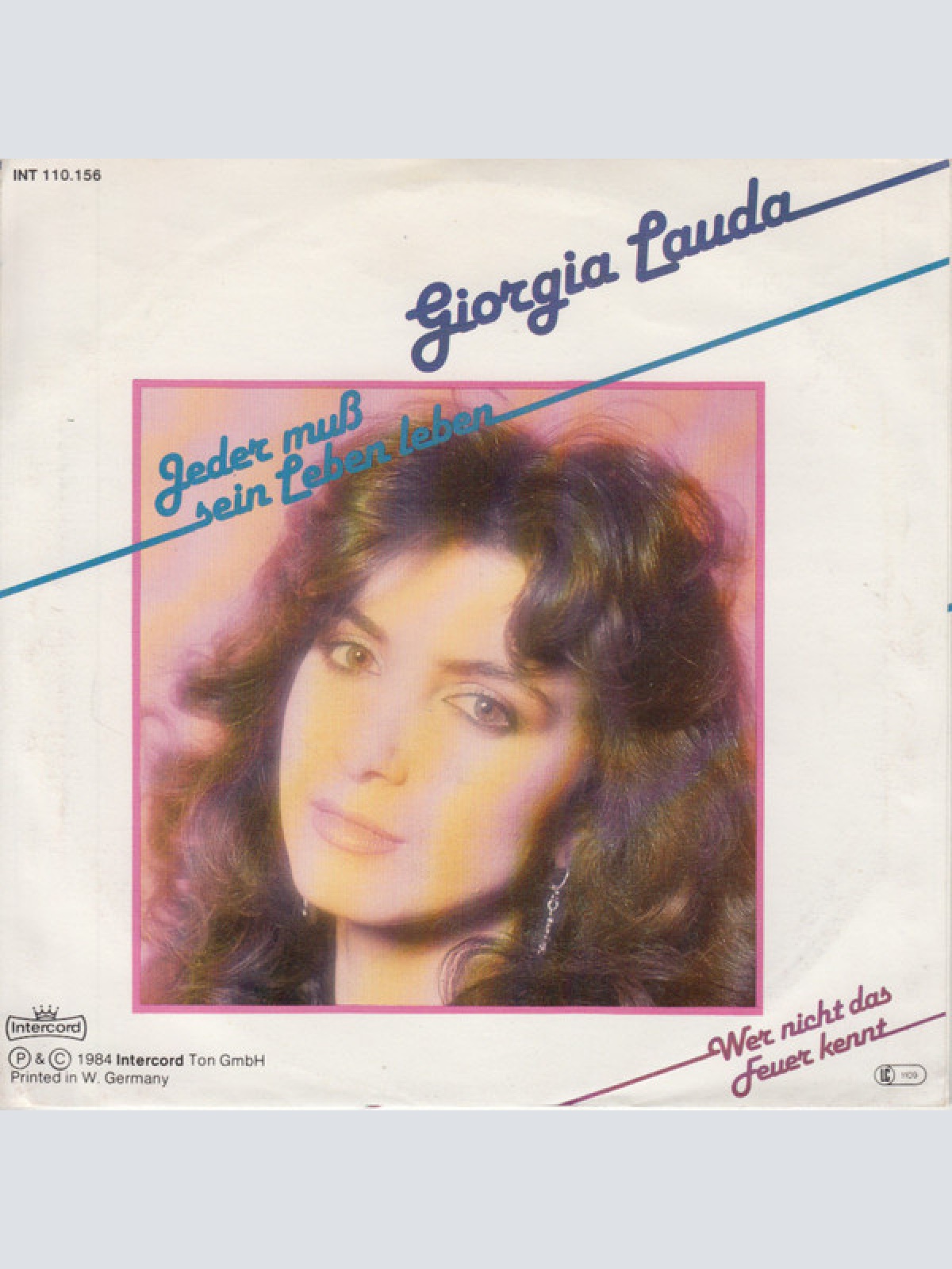 Vinyl / Giorgia Lauda - Jeder Muß Sein Leben Leben