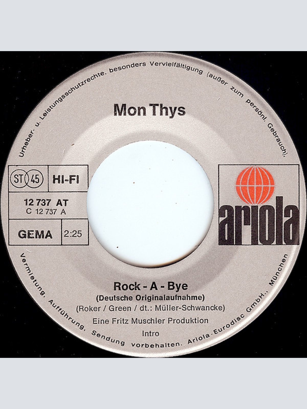 Vinyl / Mon Thys - Rock-A-Bye