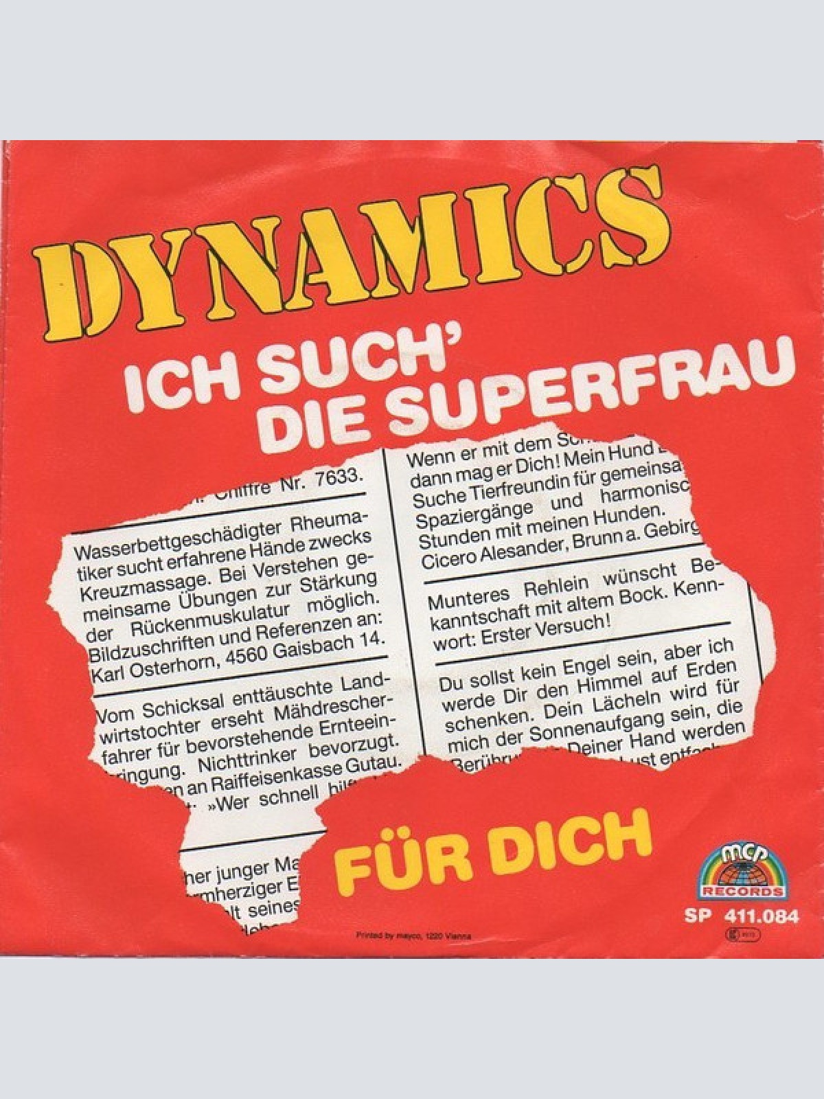 Vinyl / Dynamics (7) - Ich Such' Die Superfrau