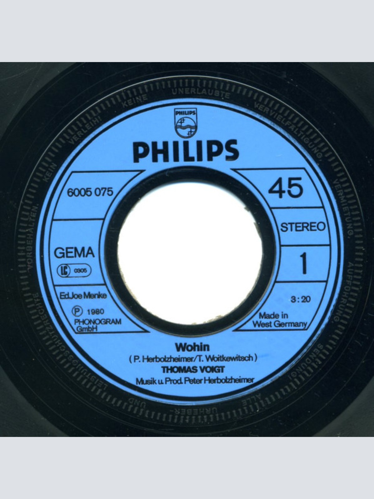 Vinyl / Thomas Voigt - Wohin