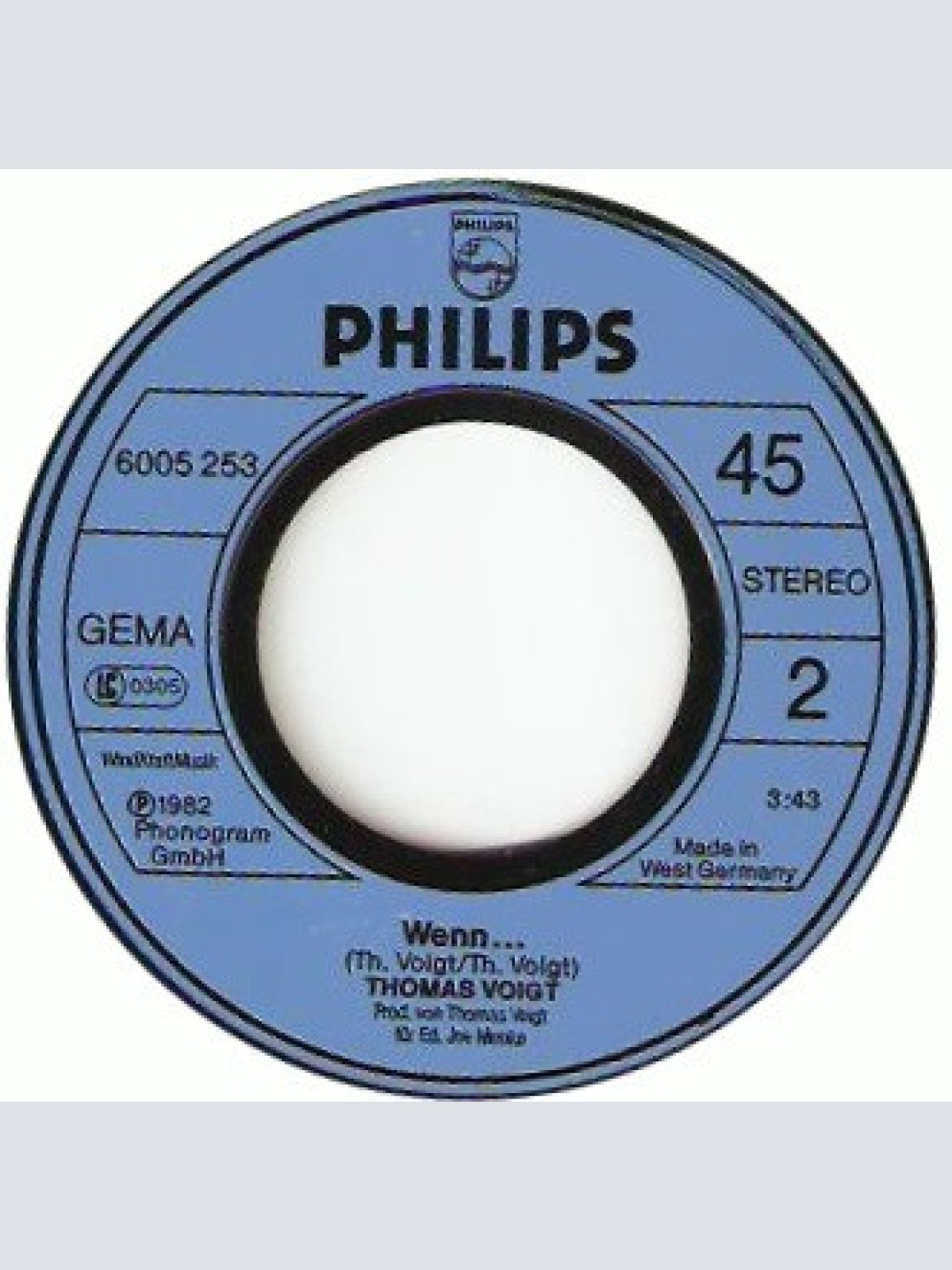 Vinyl / Thomas Voigt - Ich Bin Die Tücke