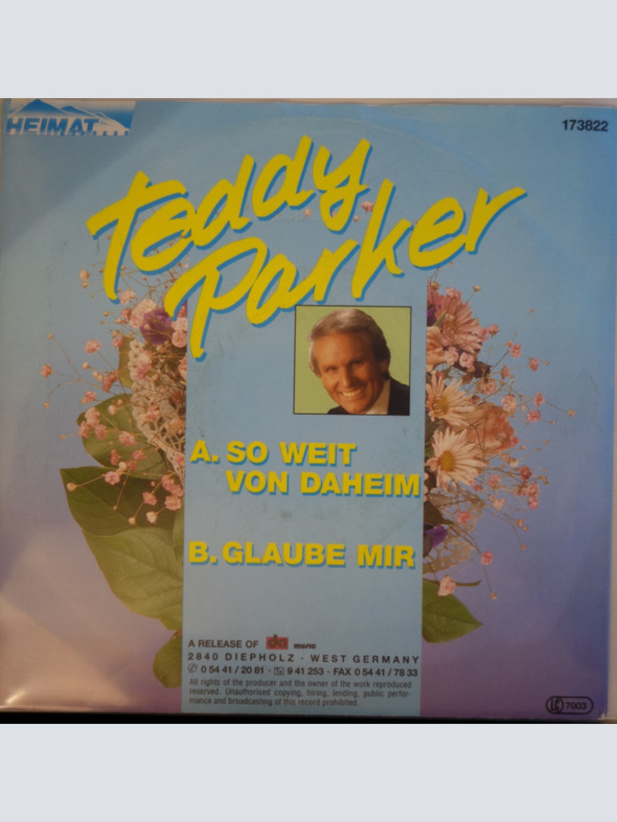 Vinyl / Teddy Parker - So Weit Von Daheim