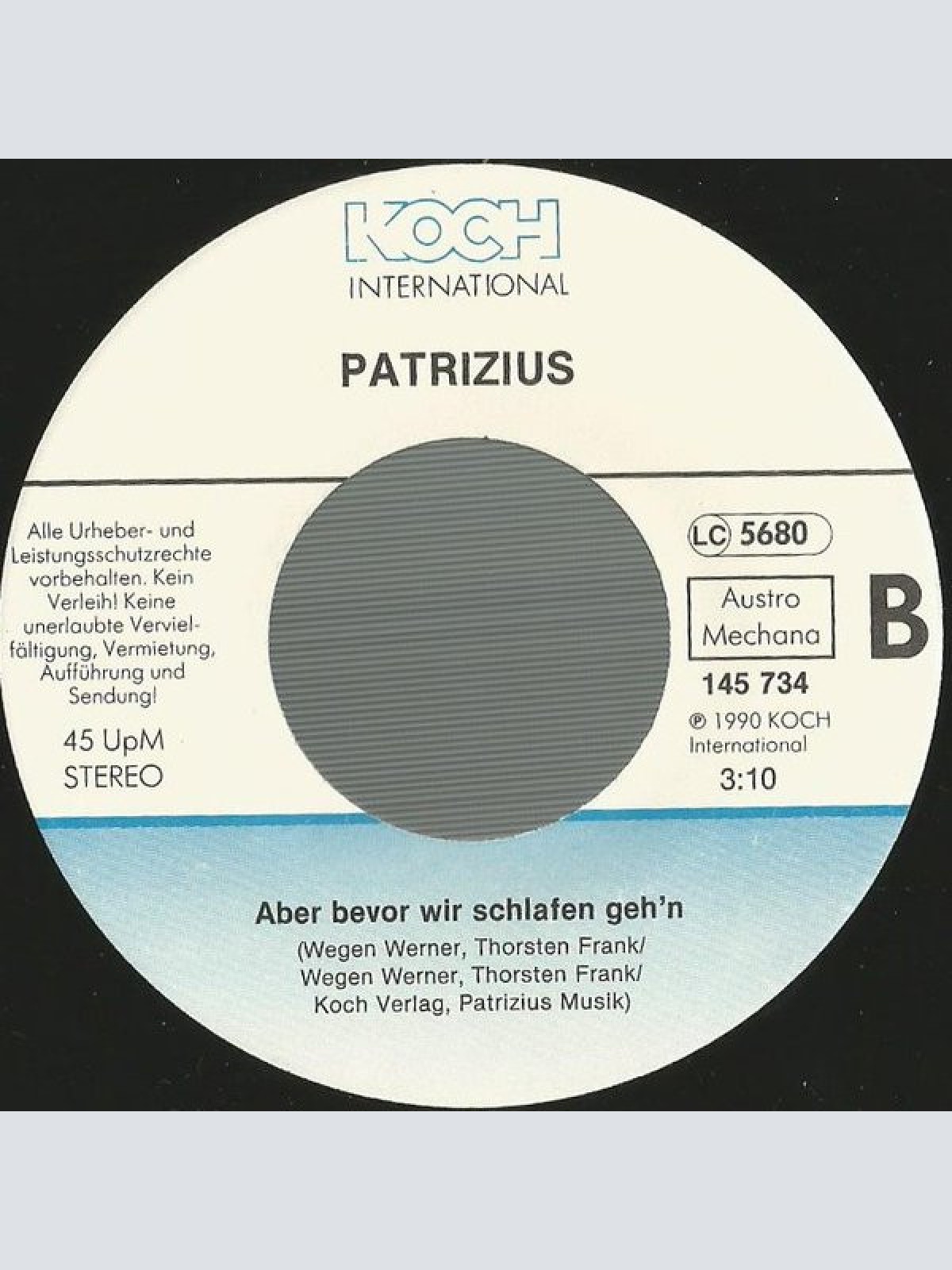 Vinyl / Patrizius - Freunde Fallen Nicht Vom Himmel