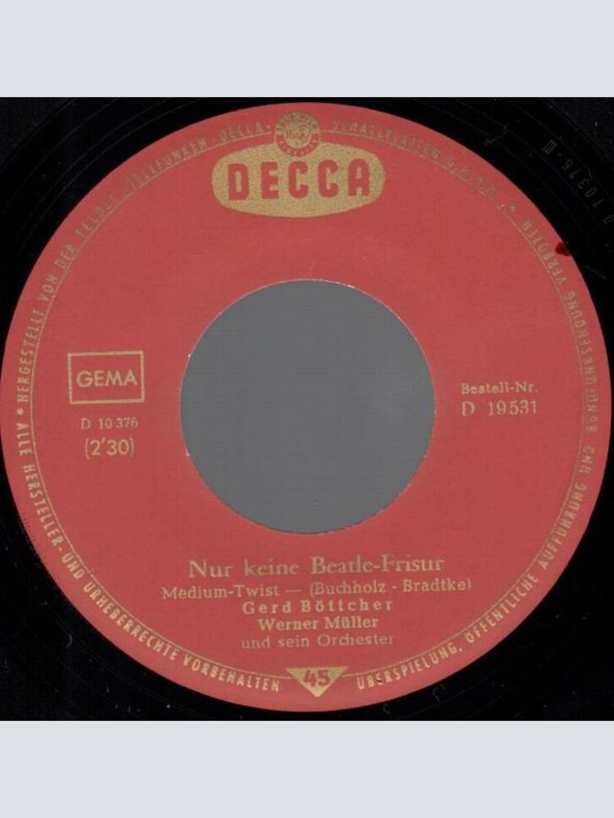 Vinyl / Gerd Böttcher - Nur Keine Beatle-Frisur