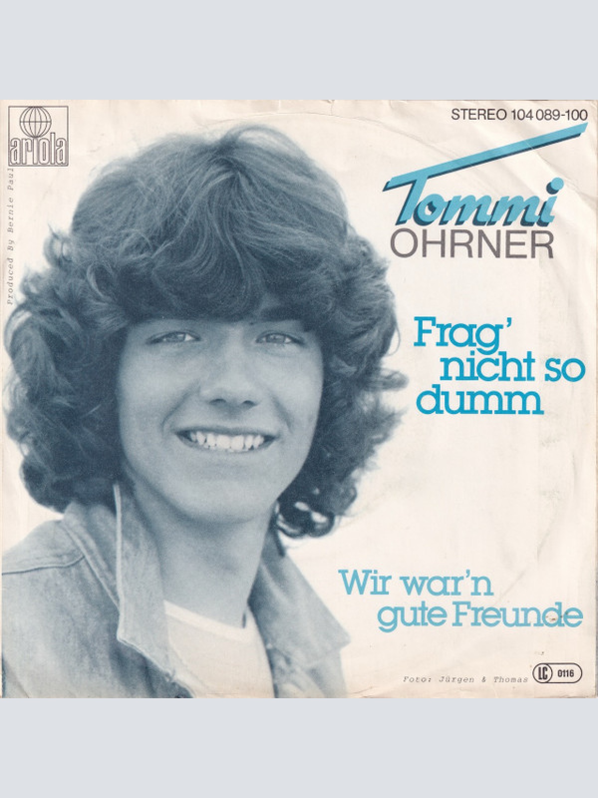 Vinyl / Tommi Ohrner - Frag' Nicht So Dumm