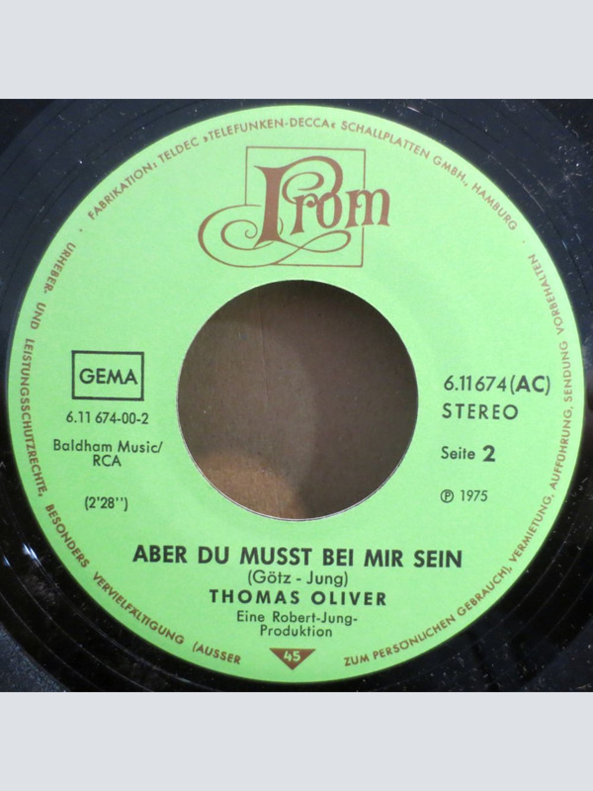 Vinyl / Thomas Oliver (3) - Komm Auf Mein Boot, Schönes Mädchen