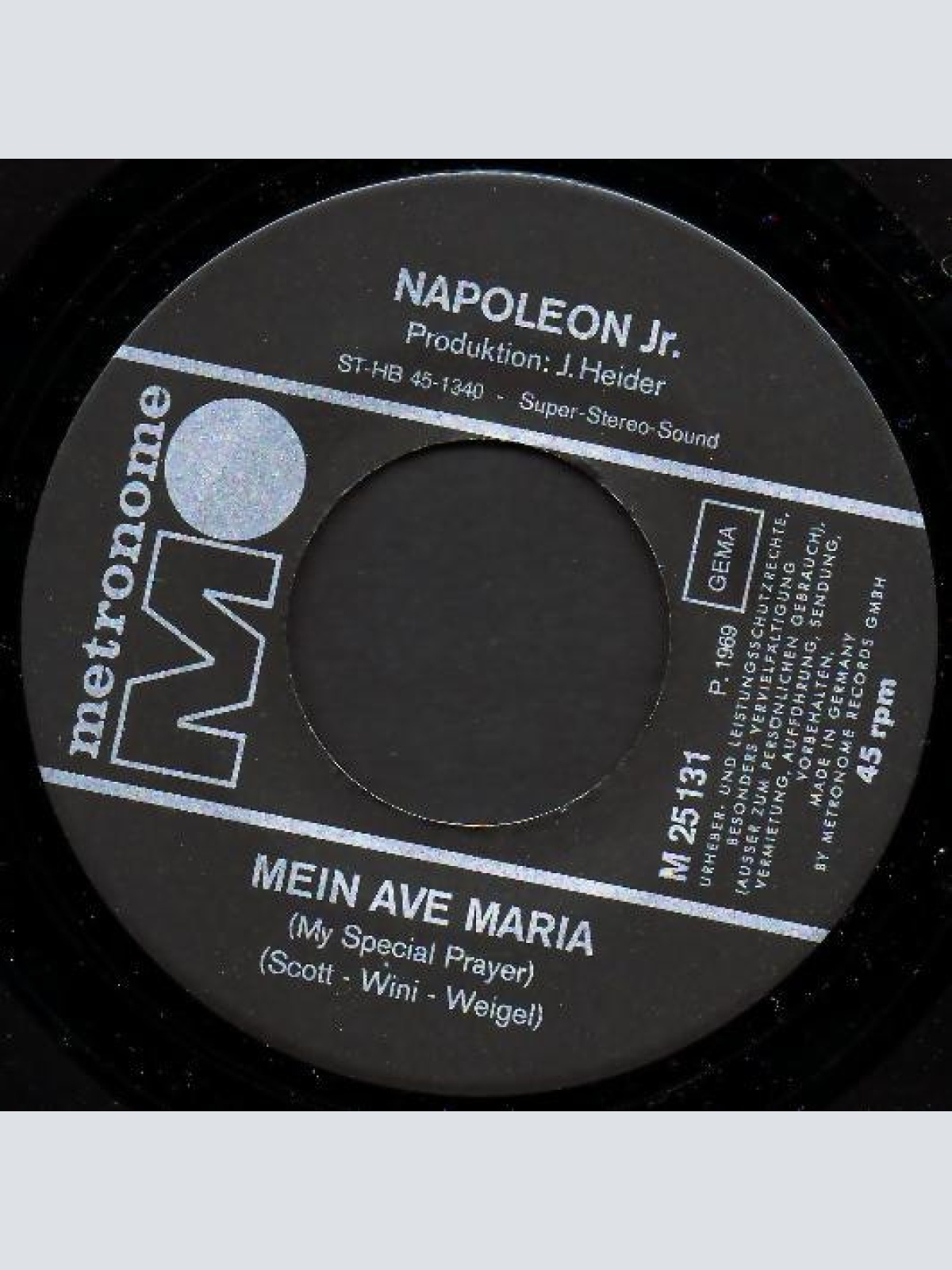 Vinyl / Napoleon Jr. - Mein Ave Maria