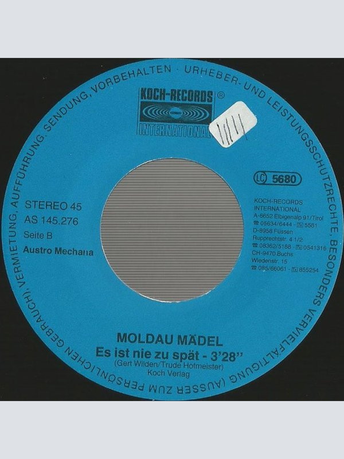 Vinyl / Moldau Mädel* - Wenn Engel Reisen