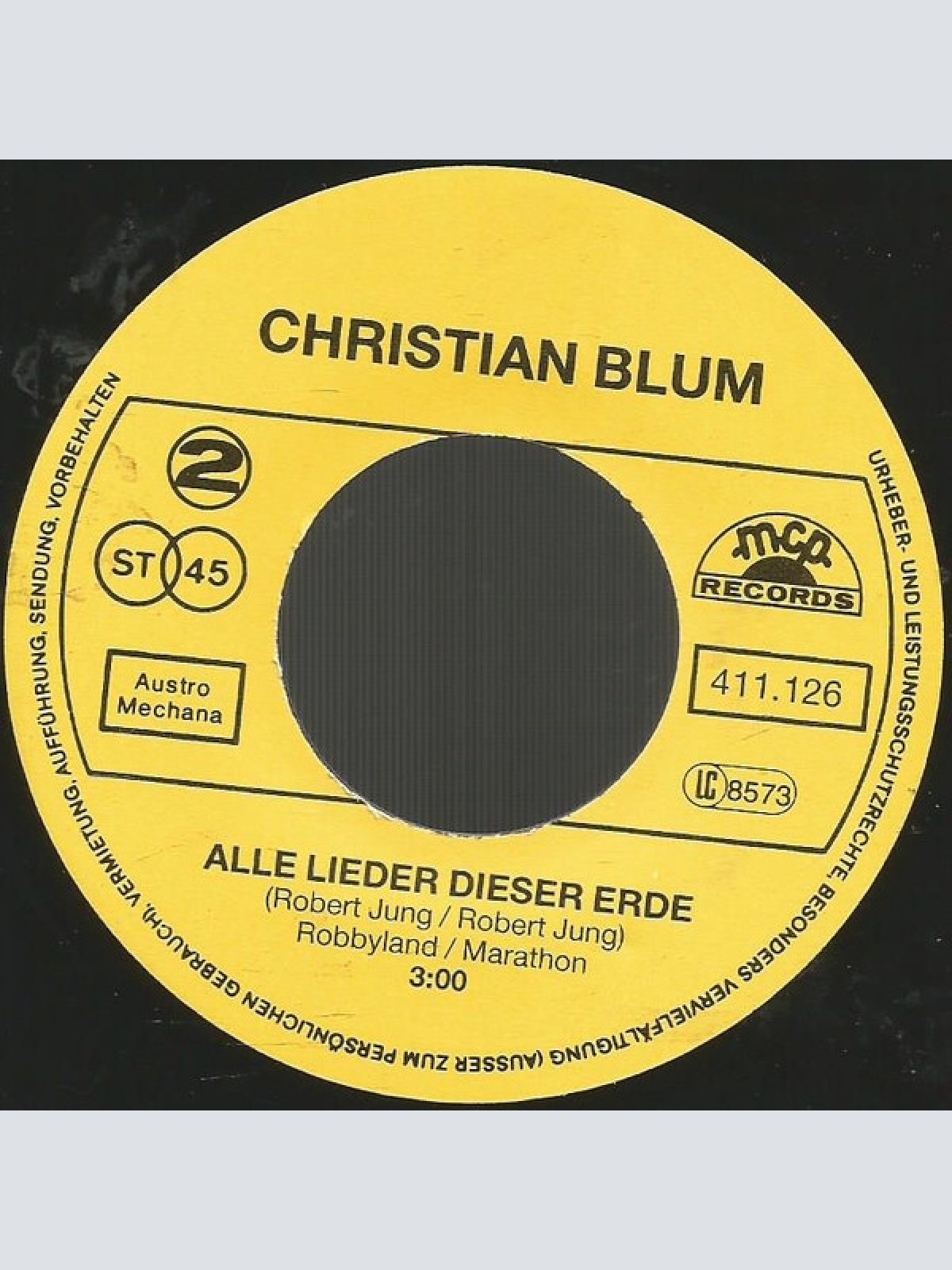 Vinyl / Christian Blum - Weiße Rosen Vom Lago Maggiore / Alle Lieder Dieser Erde