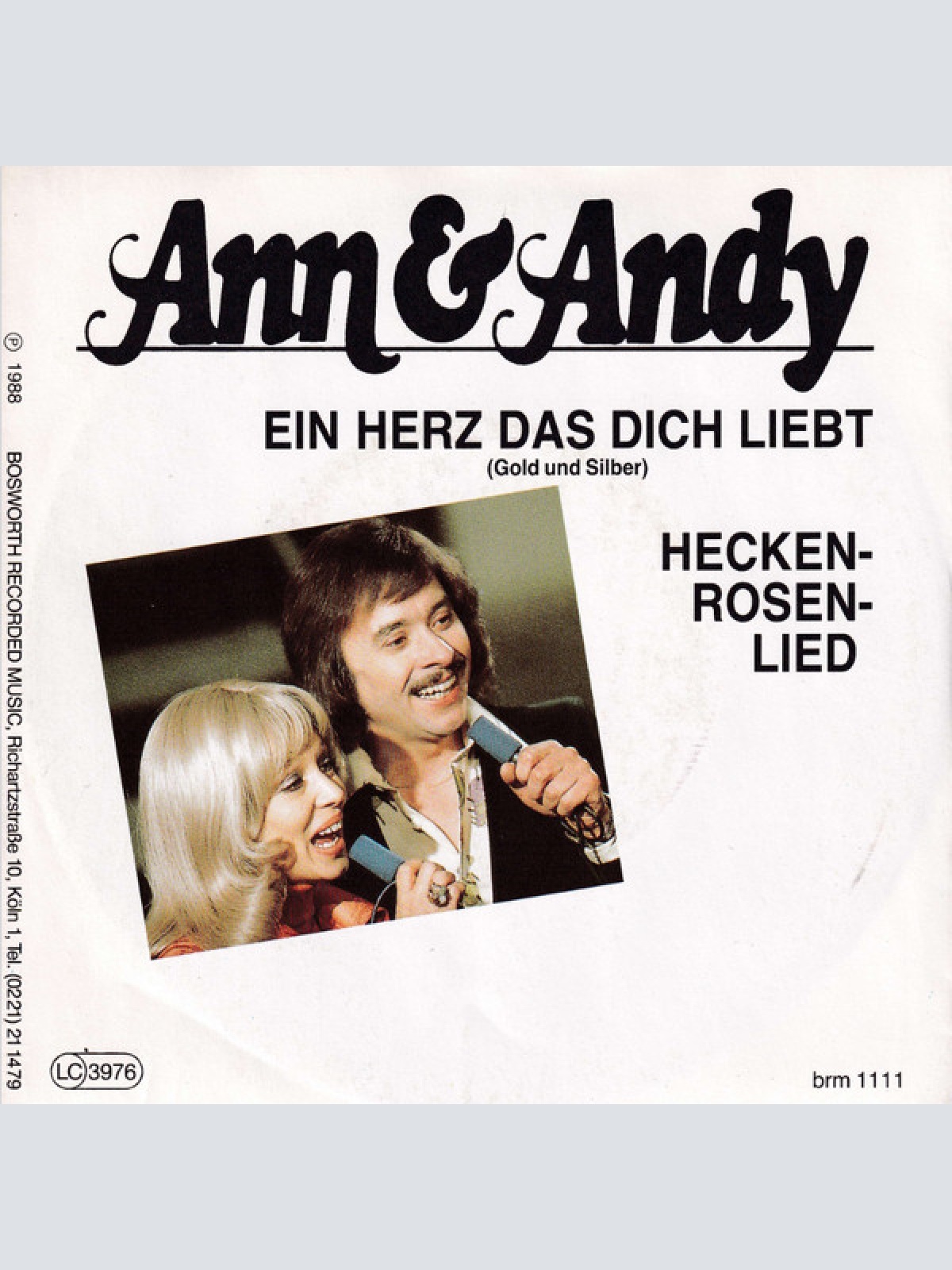 Vinyl / Ann & Andy - Ein Herz Das Dich lIebt (Gold Und Silber)