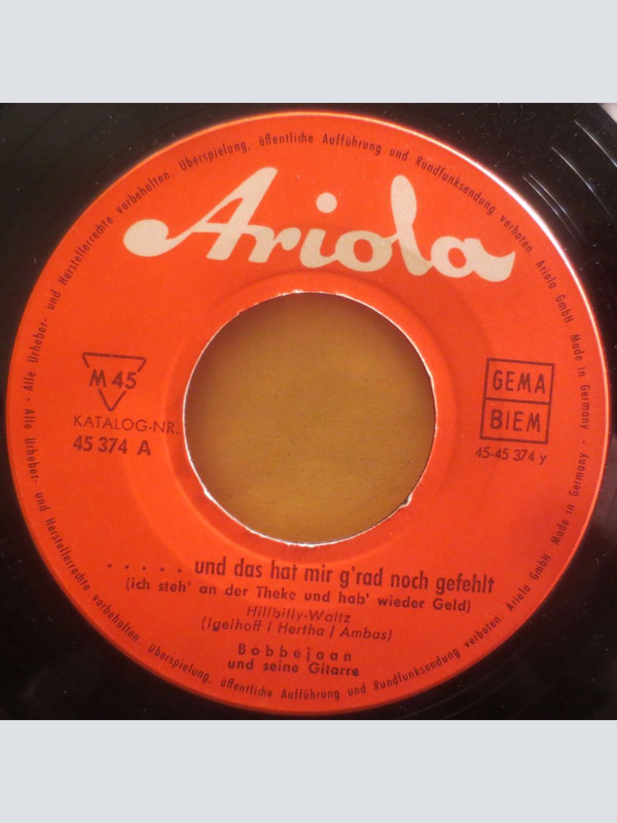 Vinyl / Bobbejaan* - Wie 'ne Kneipe Ohne Bier