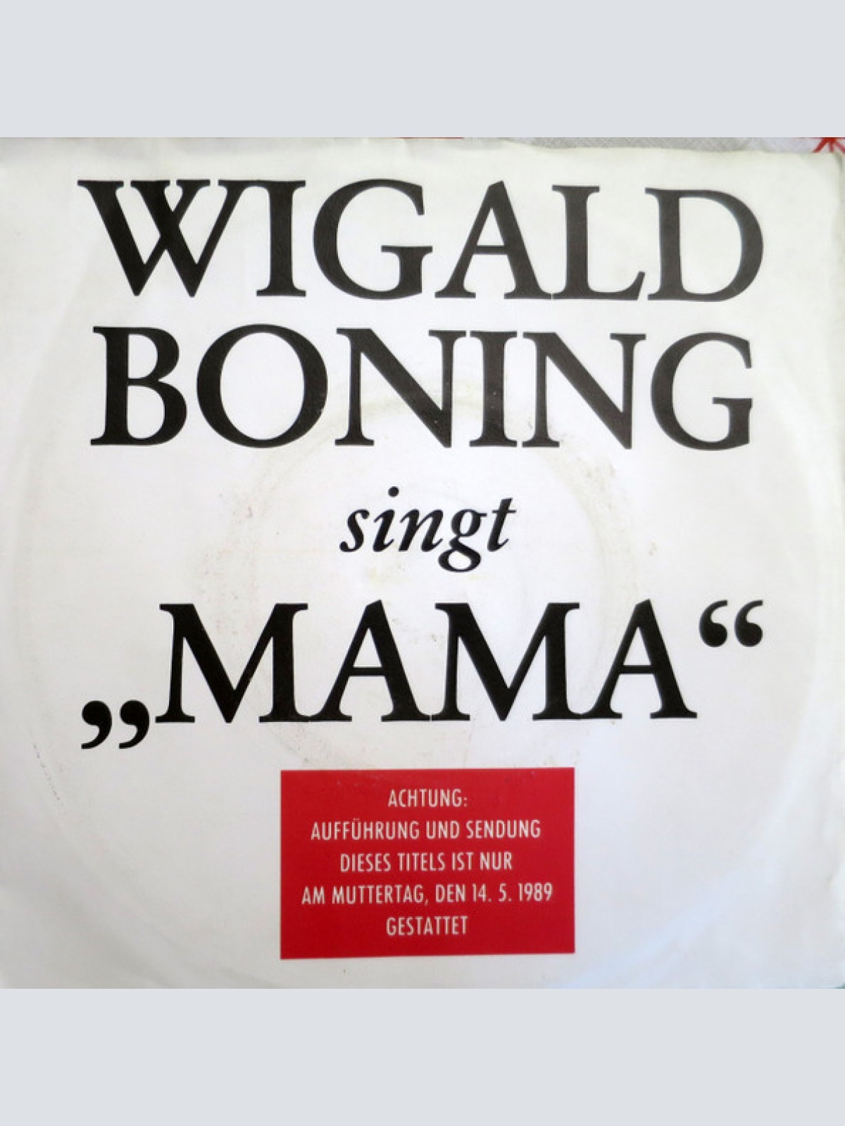 Vinyl / Wigald Boning - Mama